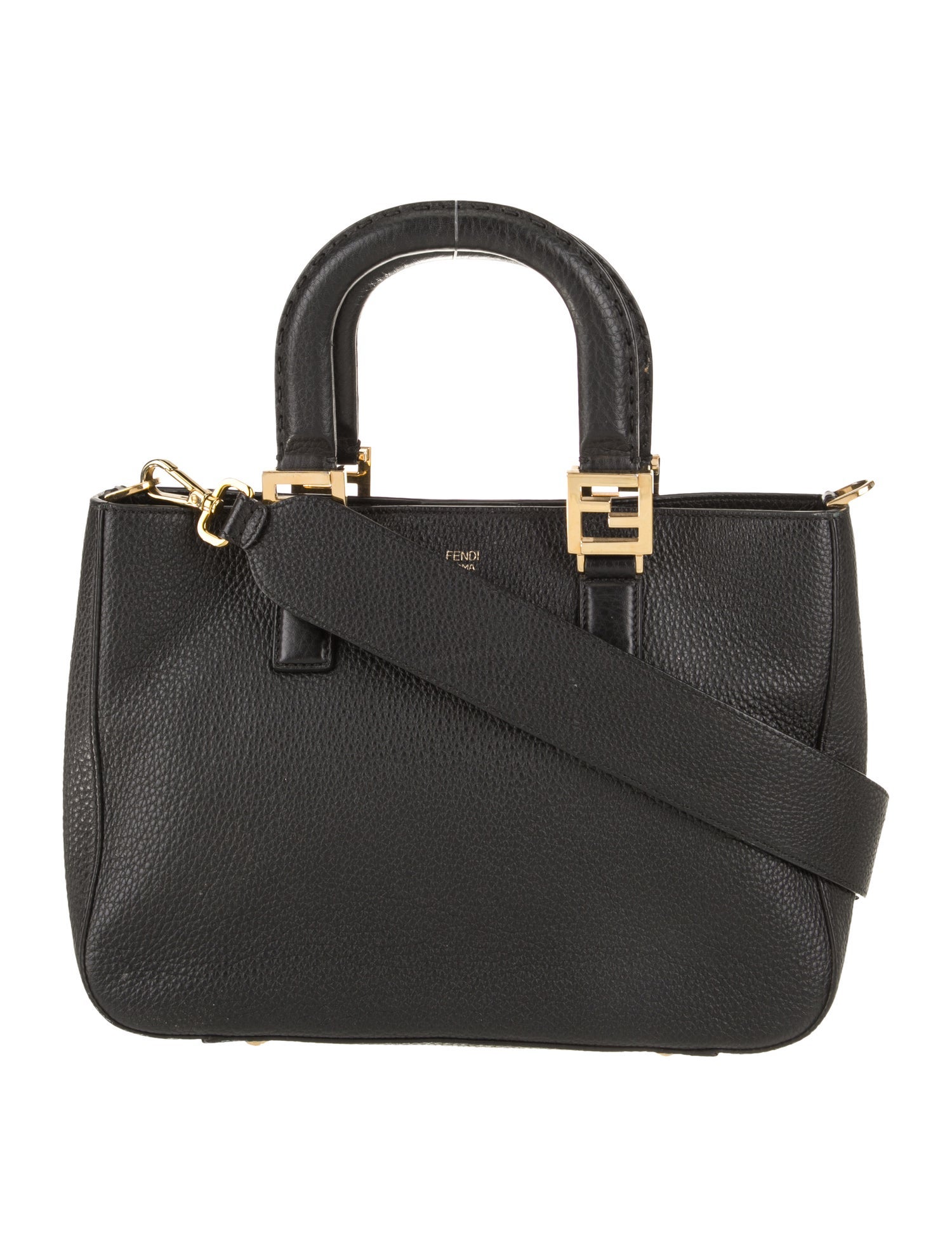 Fendi Leather Top Handle Bag