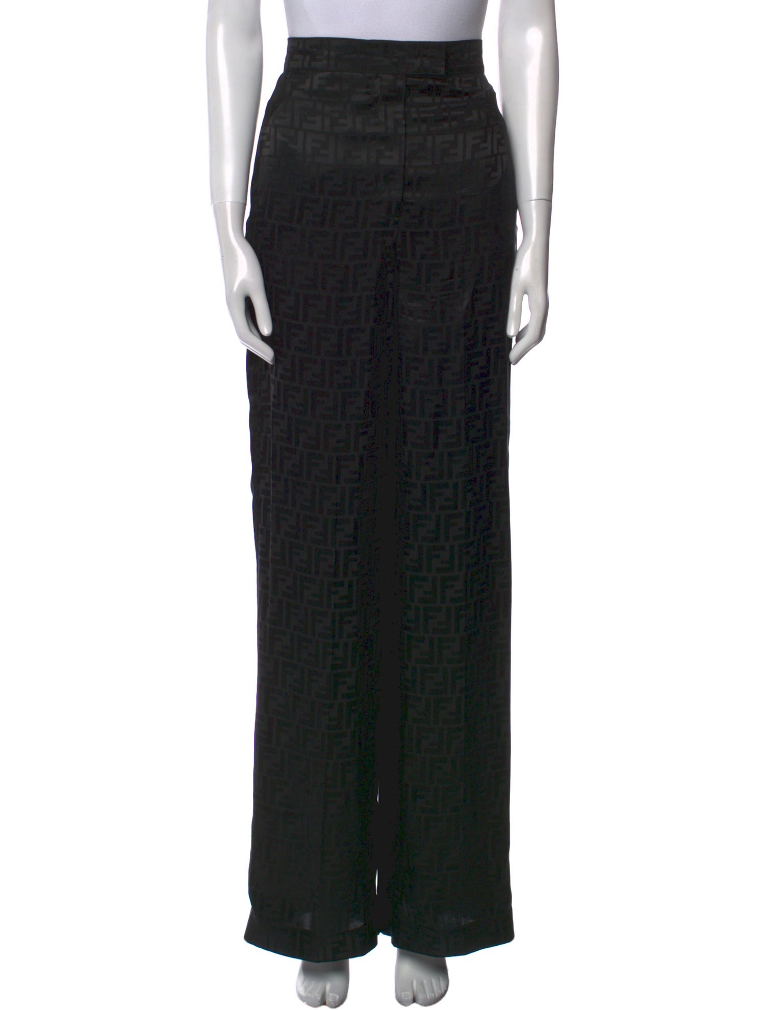 Fendi Silk Wide Leg Pants