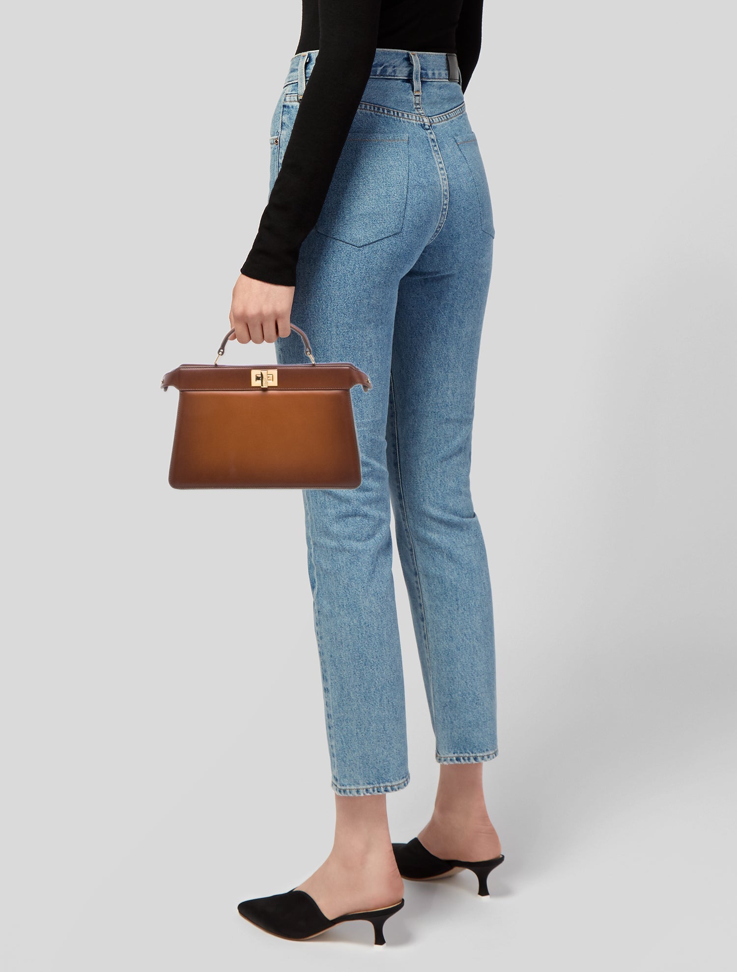 Fendi Leather Peekaboo East West