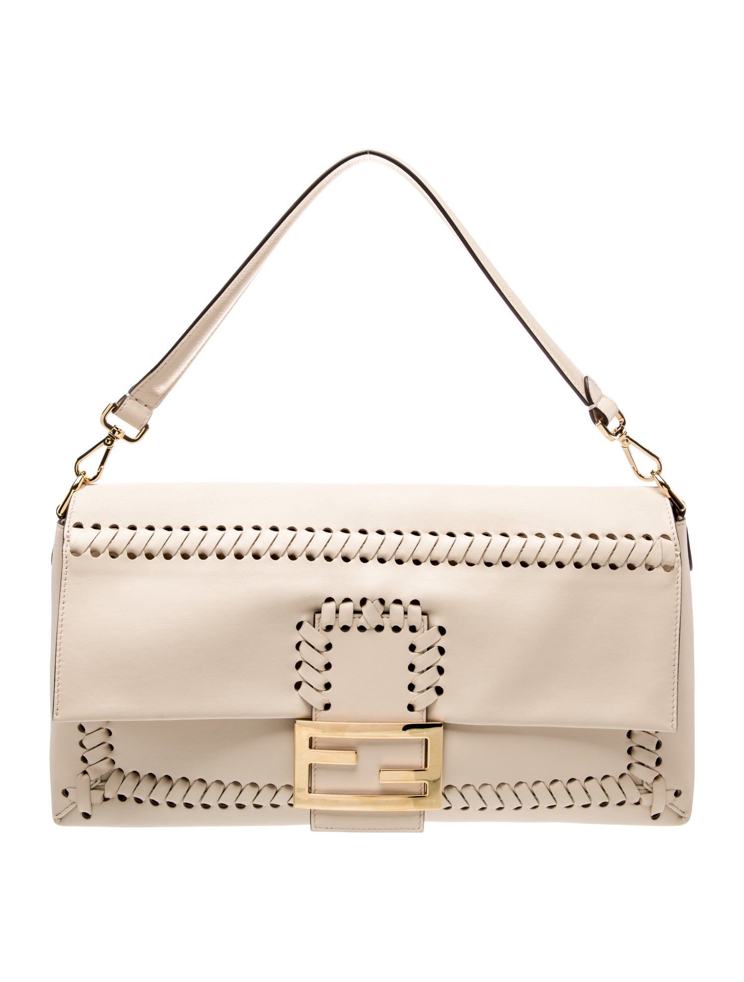 Fendi Leather Baguette Large