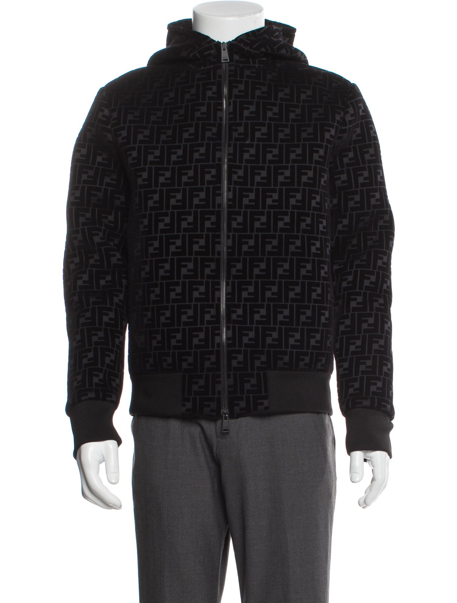 Fendi Zucca FF Logo Printed Parka w/ Tags