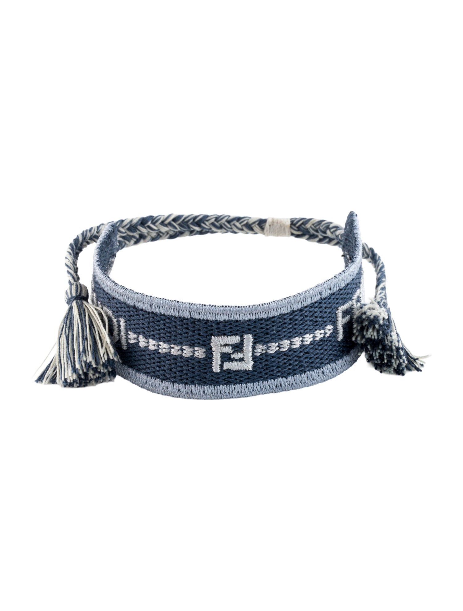 Fendi Threaded Monogram Wrap Bracelet
