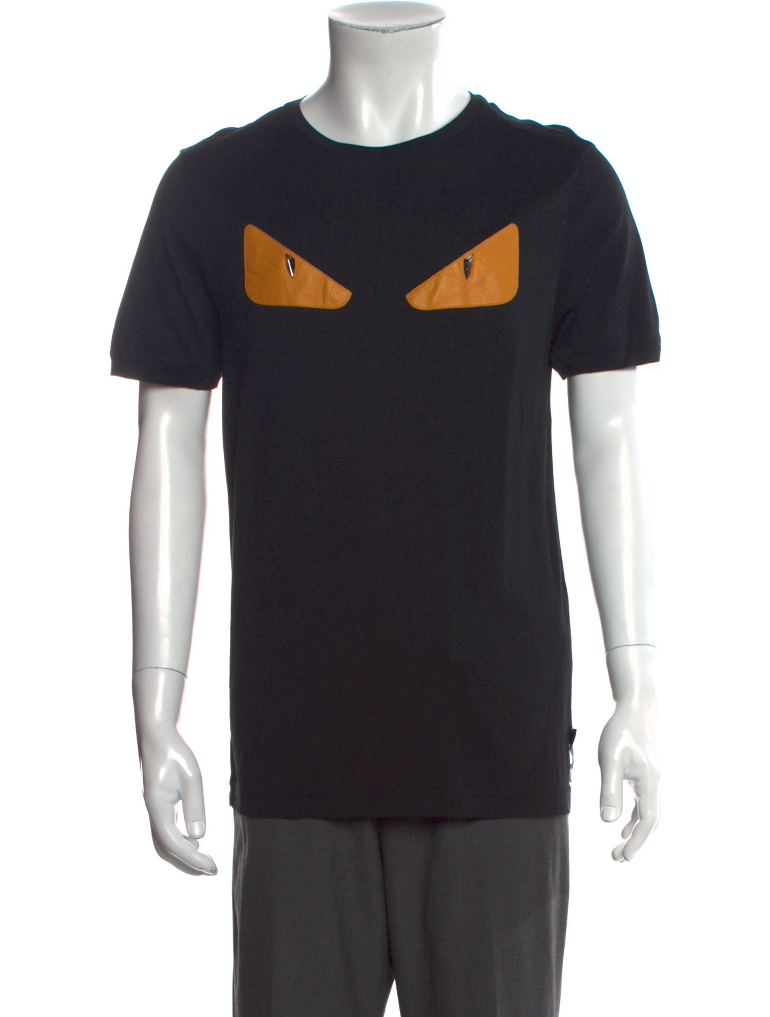 Fendi Monsters Motif Crew Neck T-Shirt