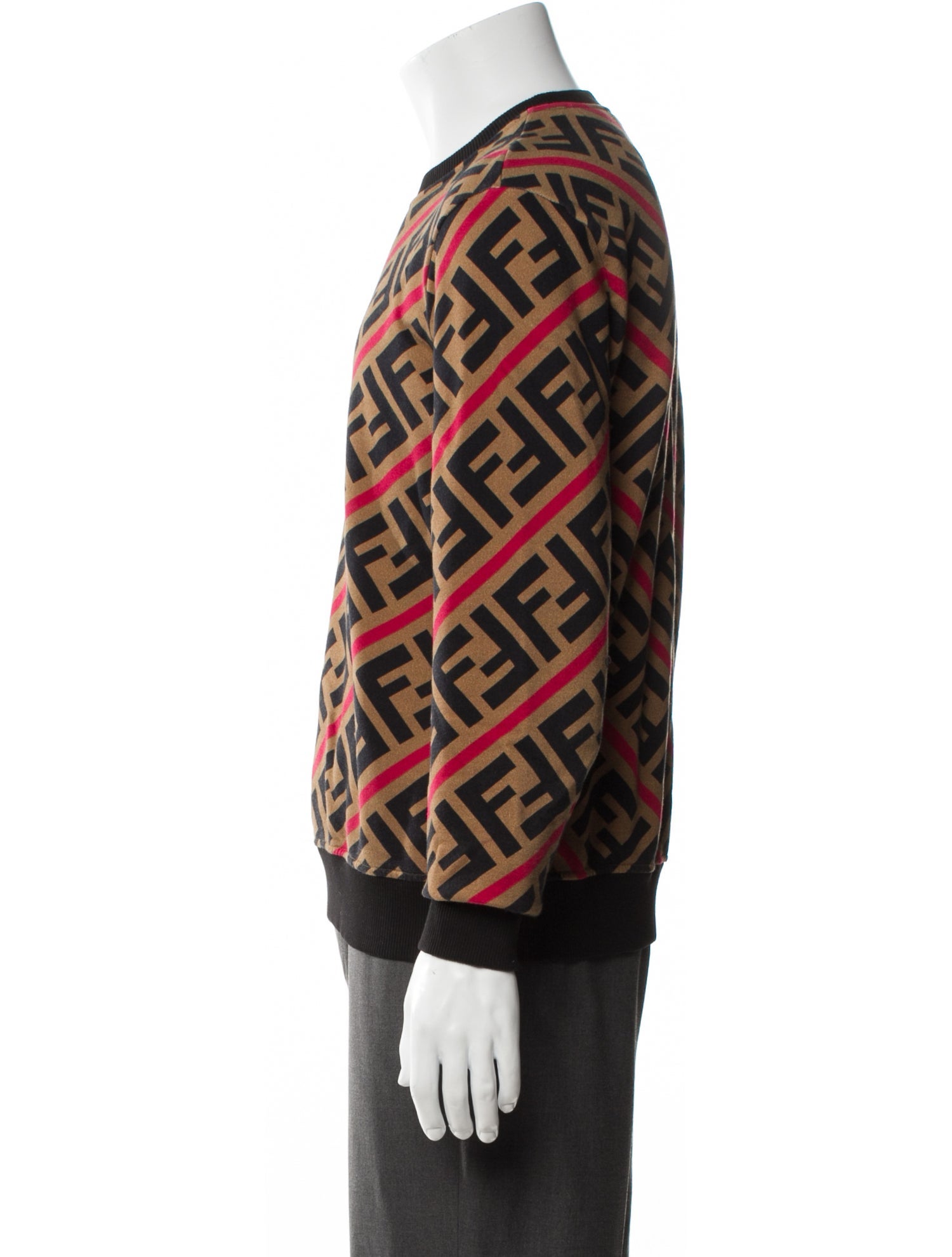 Fendi Zucca FF Logo Printed Pullover