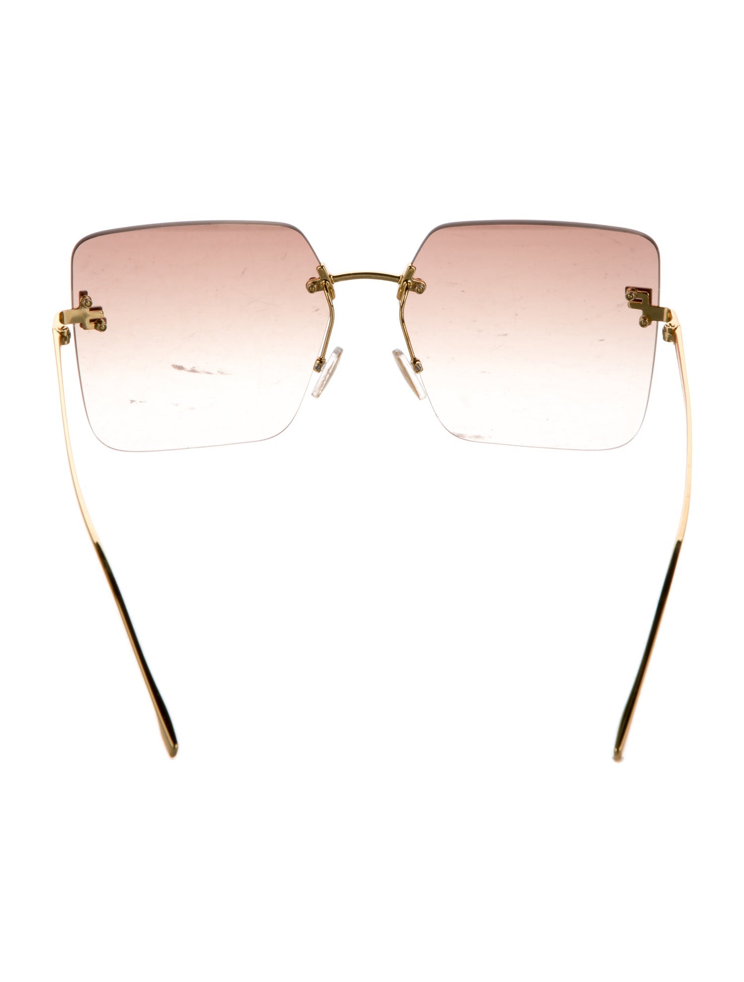 Fendi Zucca FF Logo Oversize Sunglasses