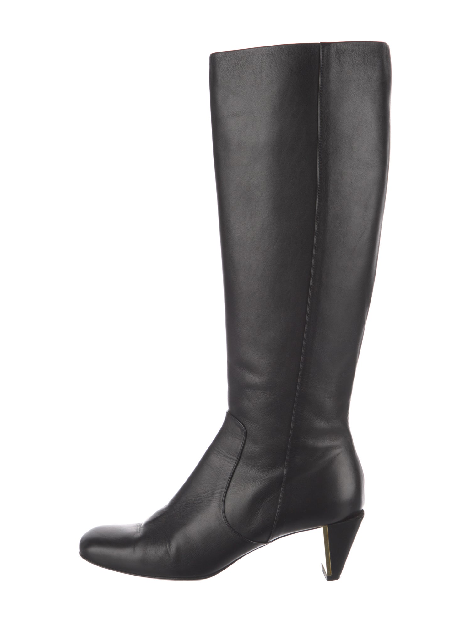Fendi Leather Riding Boots