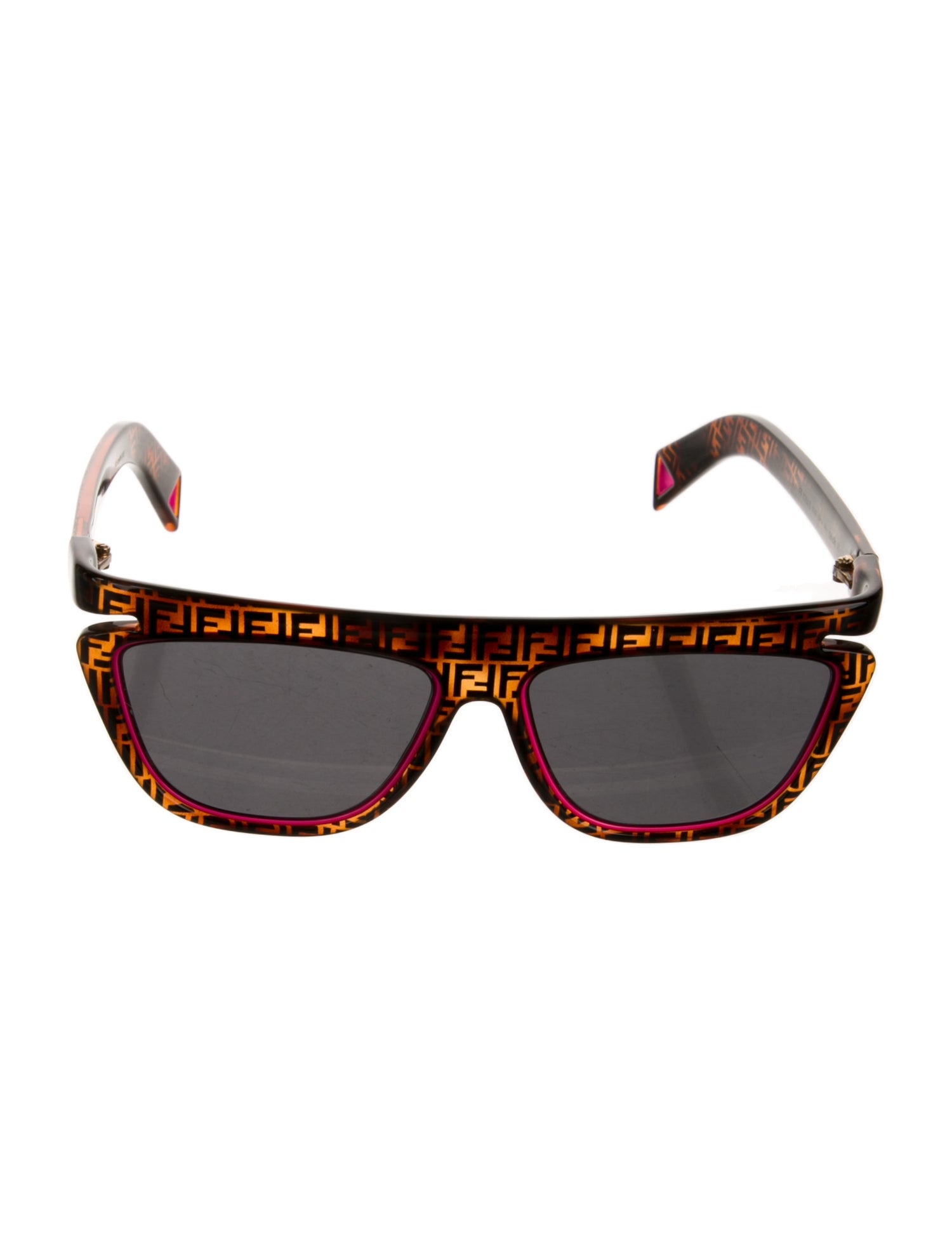 Fendi Zucca FF Logo Wayfarer Sunglasses