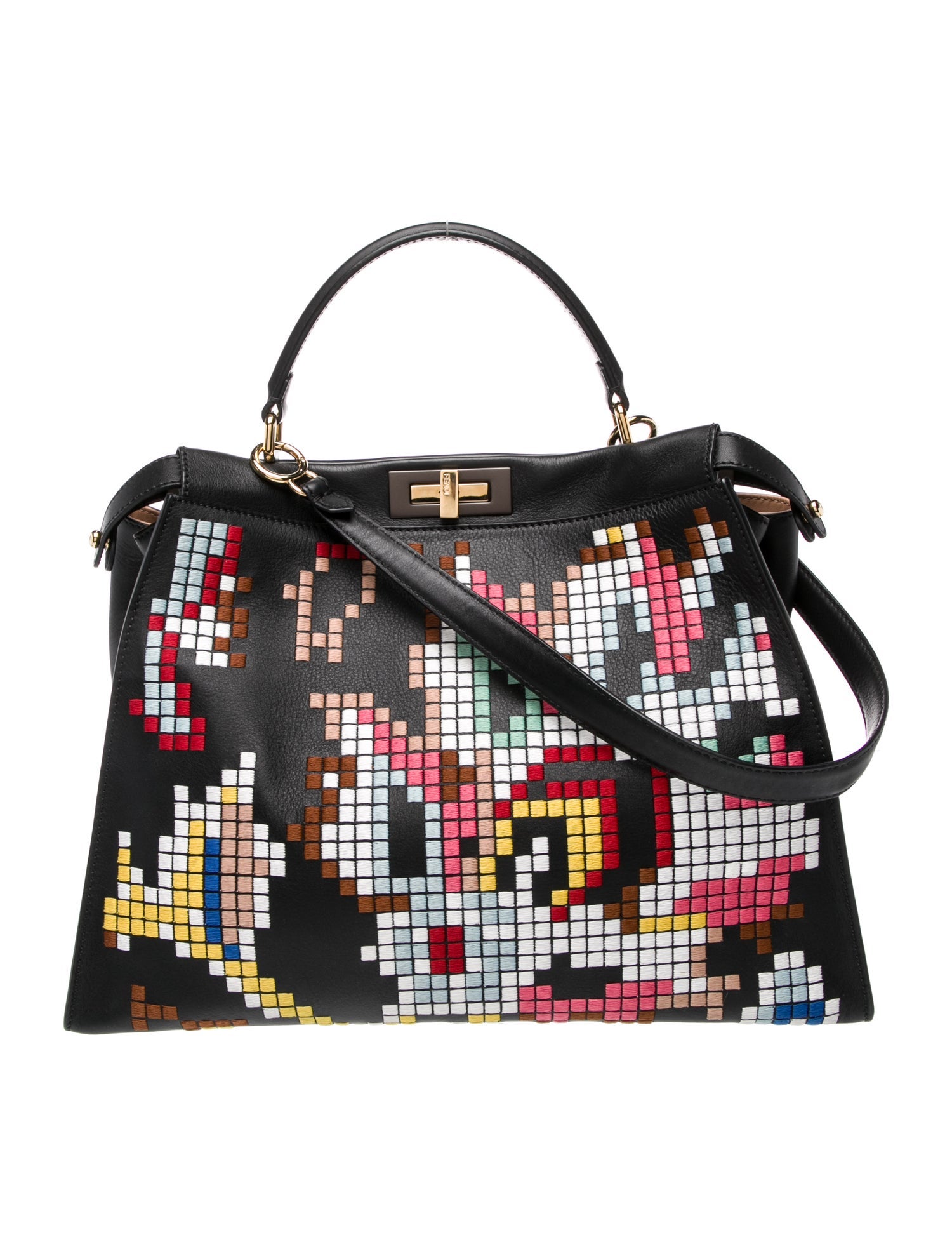 Fendi Leather Peekaboo Large