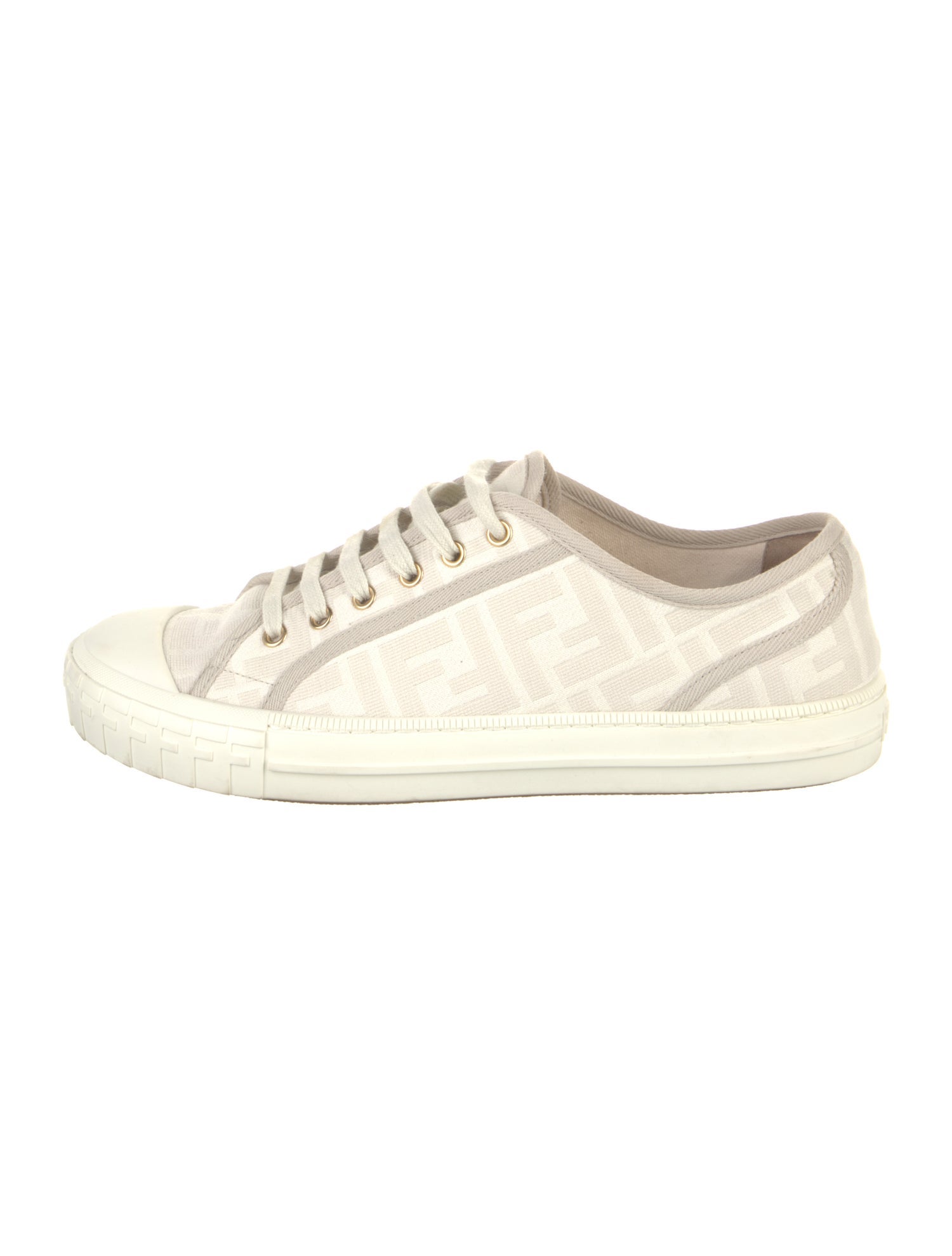 Fendi Zucca FF Logo Canvas Sneakers