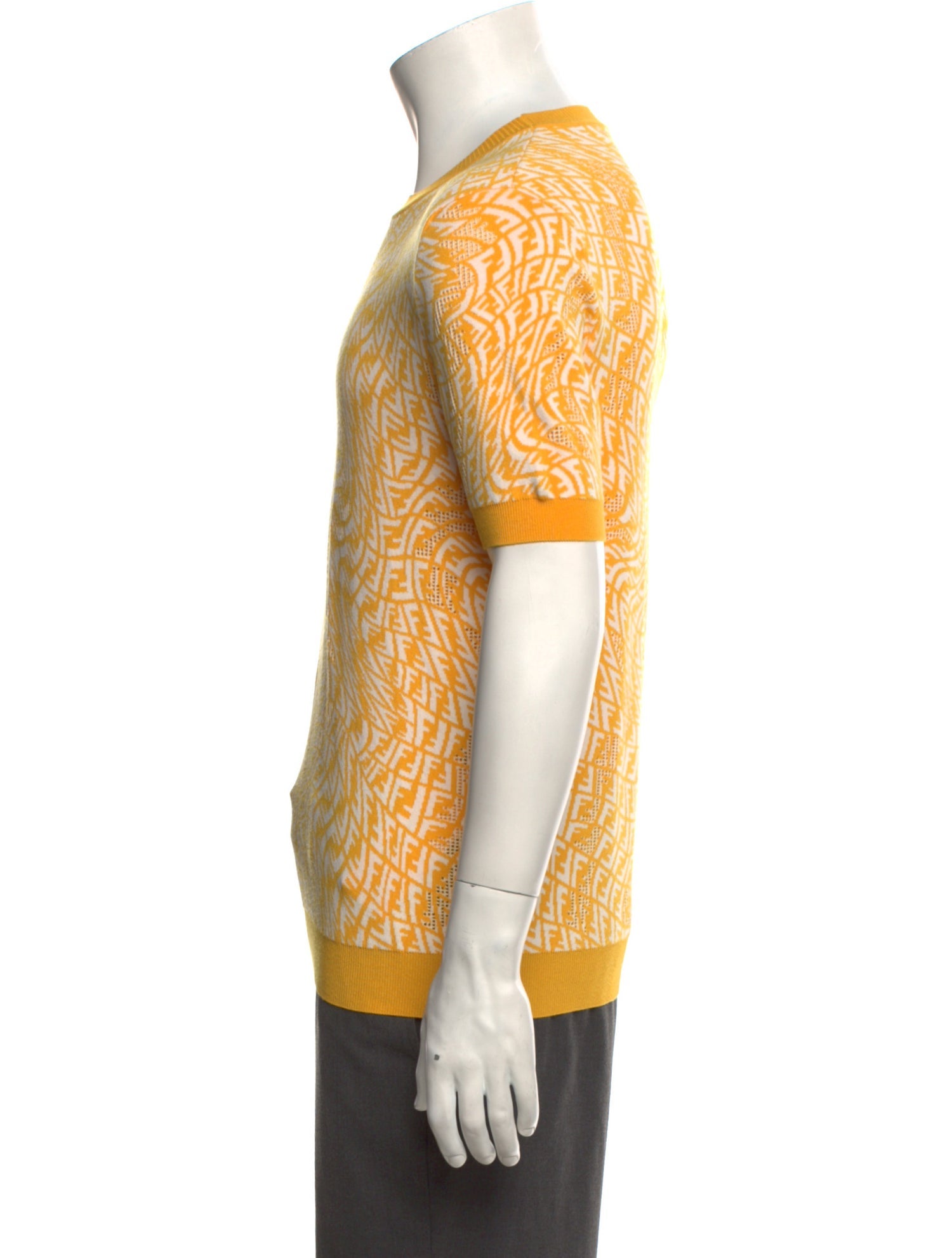 Fendi Zucca FF Logo Animal Print T-Shirt