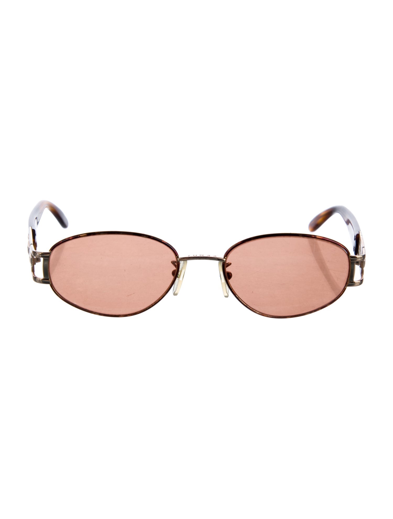 Fendi Zucca FF Logo Round Sunglasses