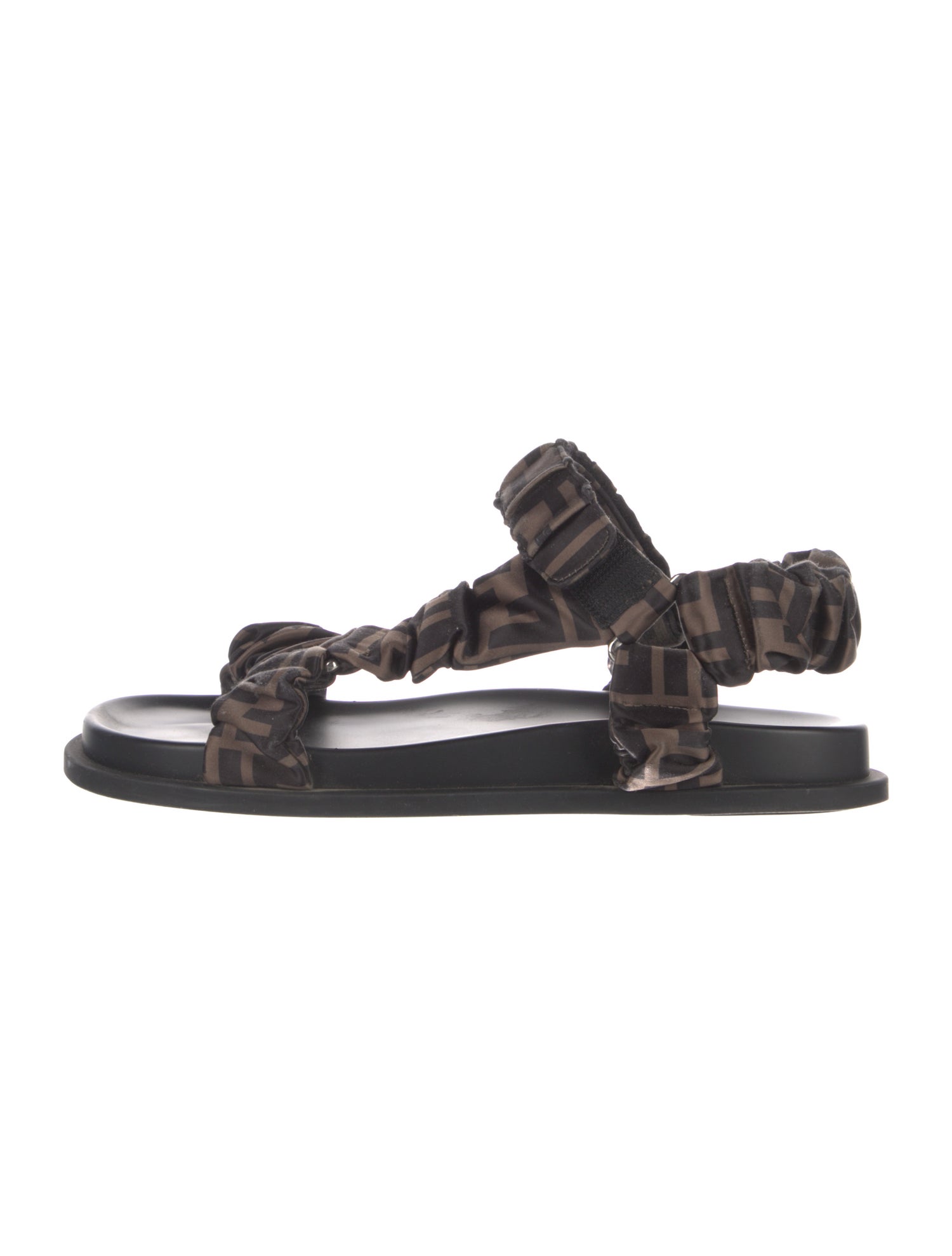 Fendi Zucca FF Logo Printed Gladiator Sandals