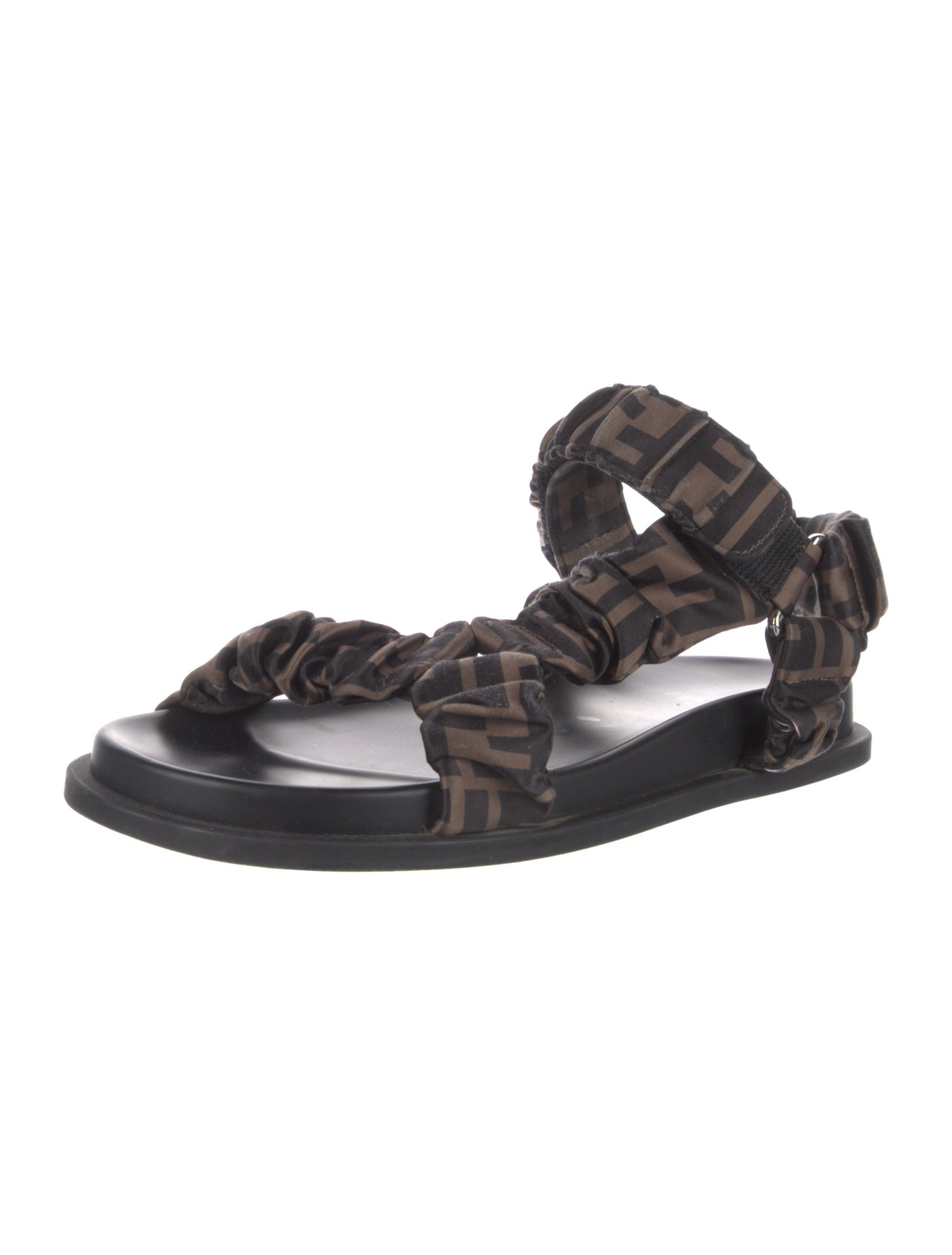 Fendi Zucca FF Logo Printed Gladiator Sandals
