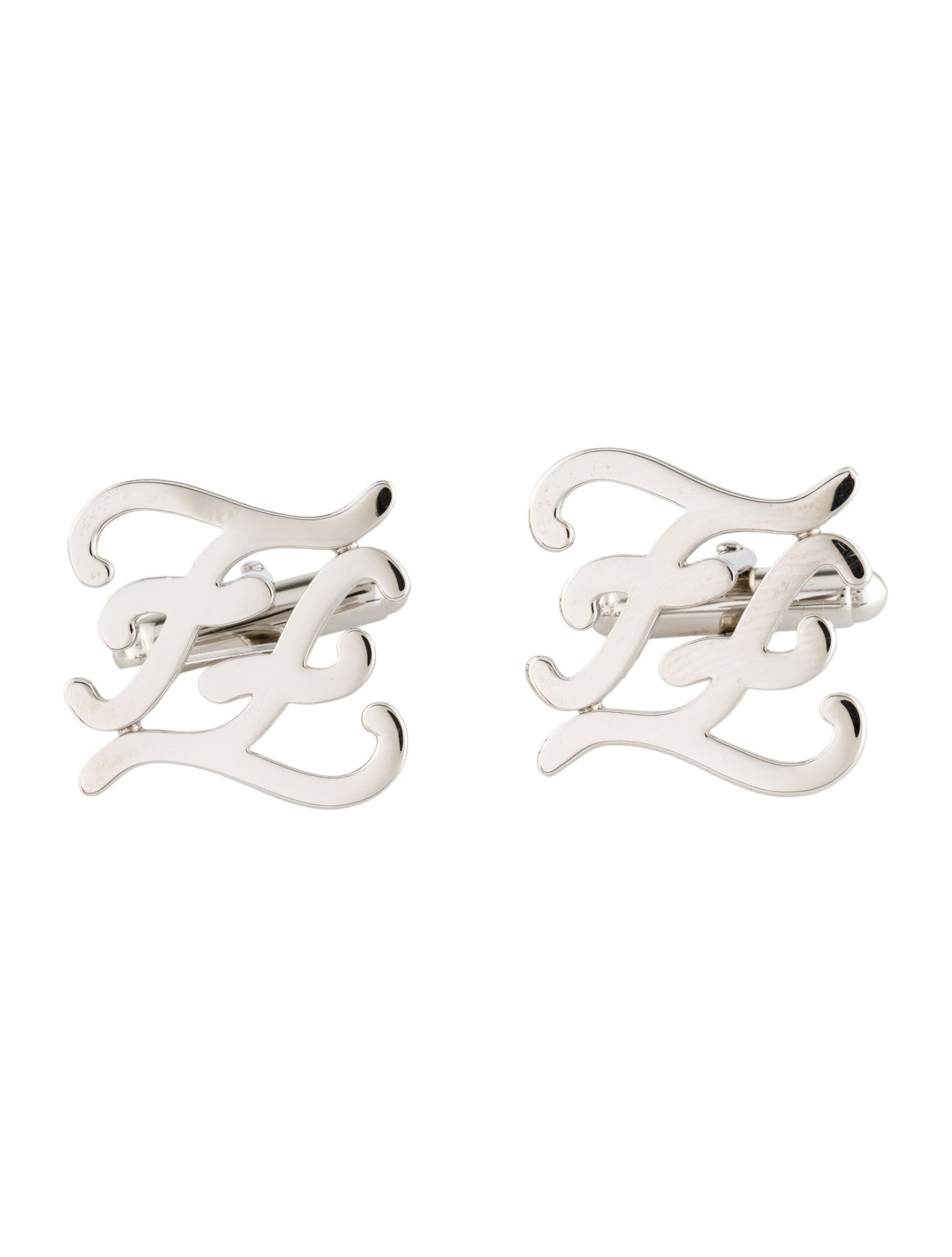 Fendi Karligraphy FF Logo Cufflinks