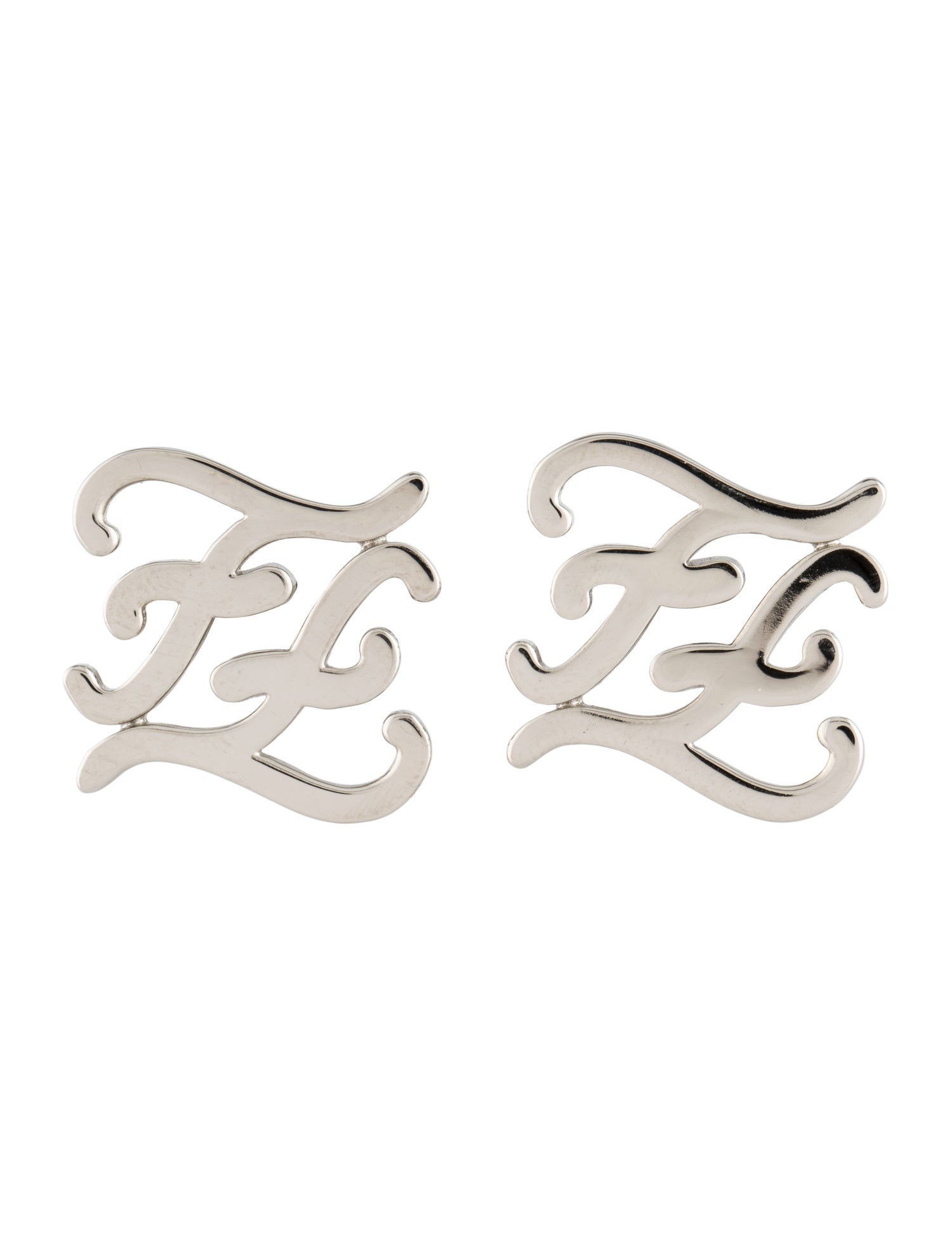 Fendi Karligraphy FF Logo Cufflinks