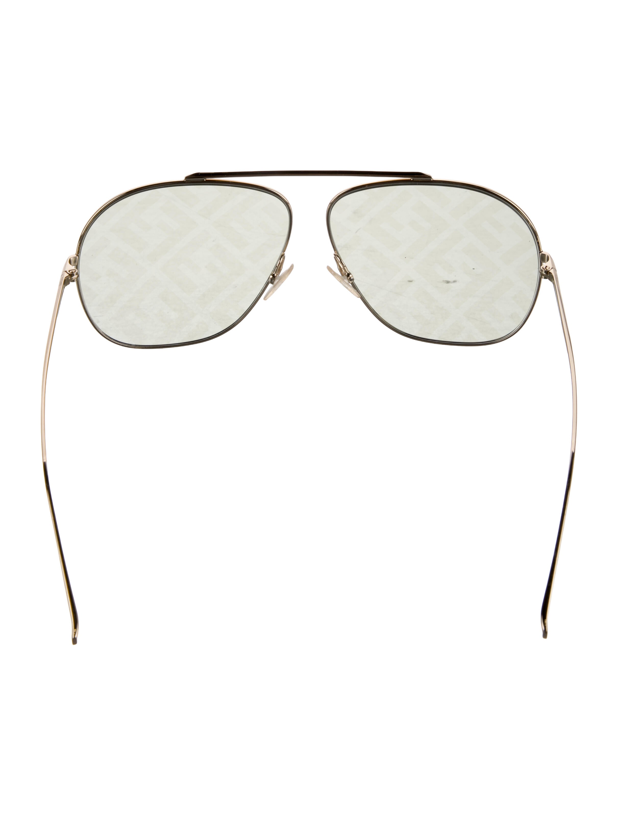 Fendi Zucca FF Logo Aviator Sunglasses
