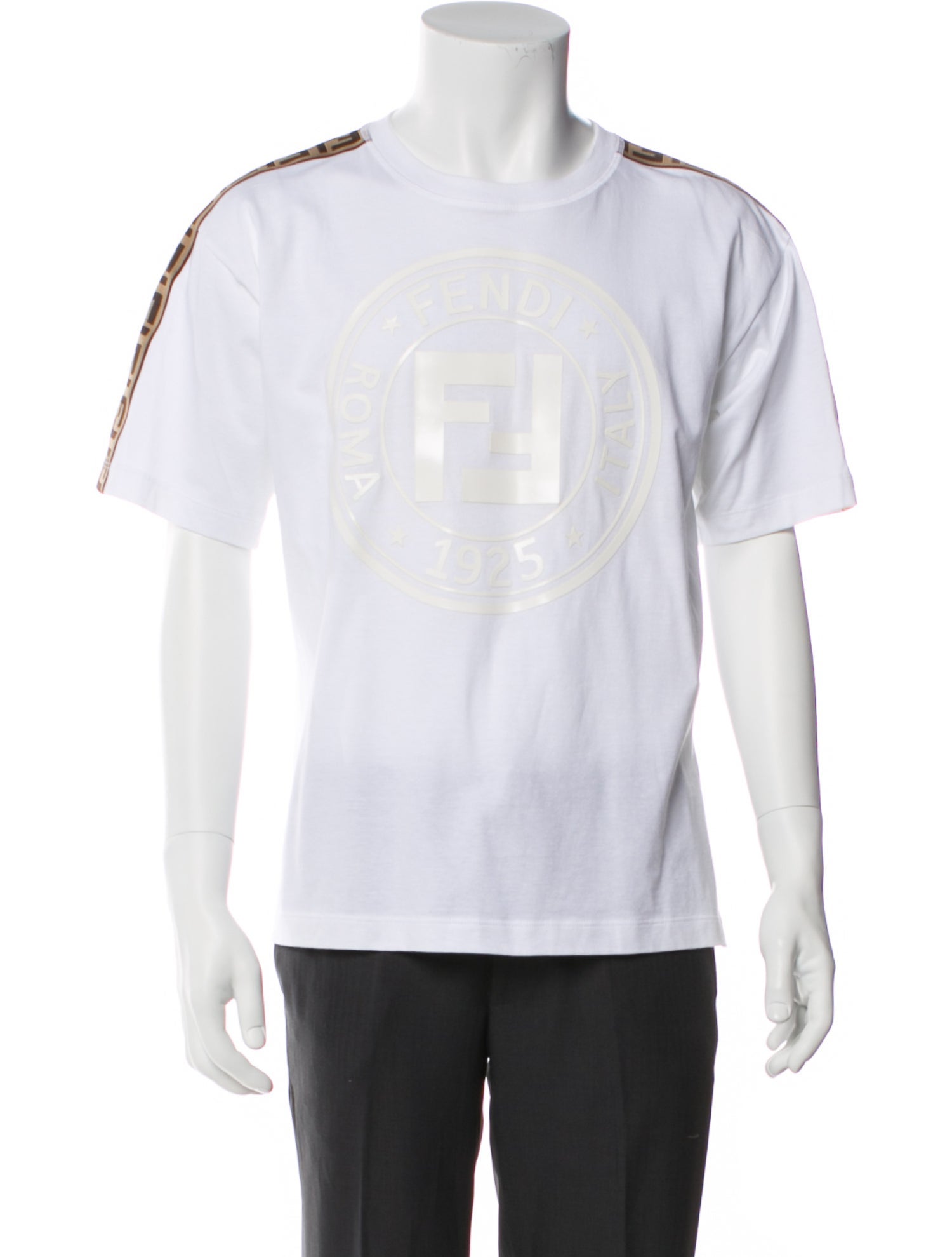 Fendi Zucca FF Logo Graphic Print T-Shirt