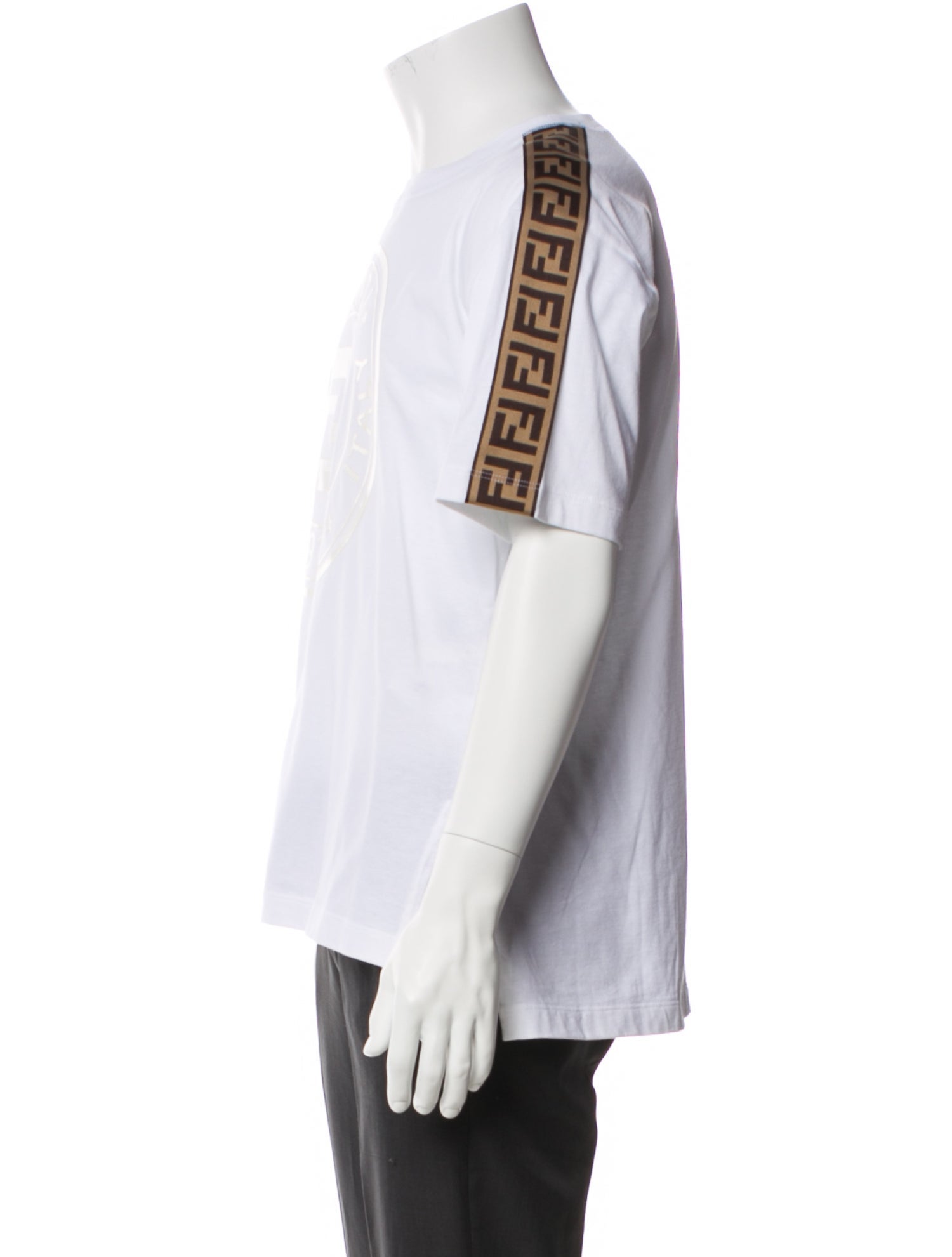 Fendi Zucca FF Logo Graphic Print T-Shirt