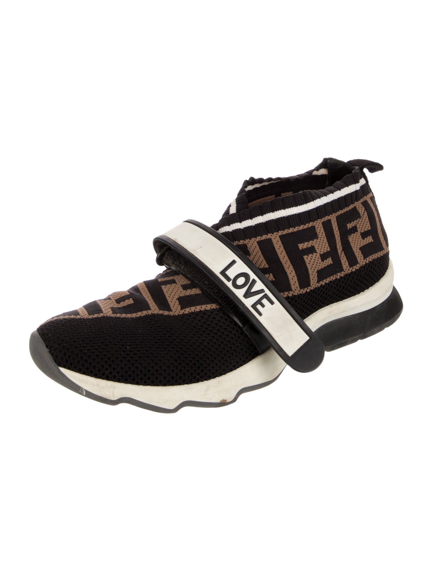 Fendi Zucca FF Logo Printed Sneakers
