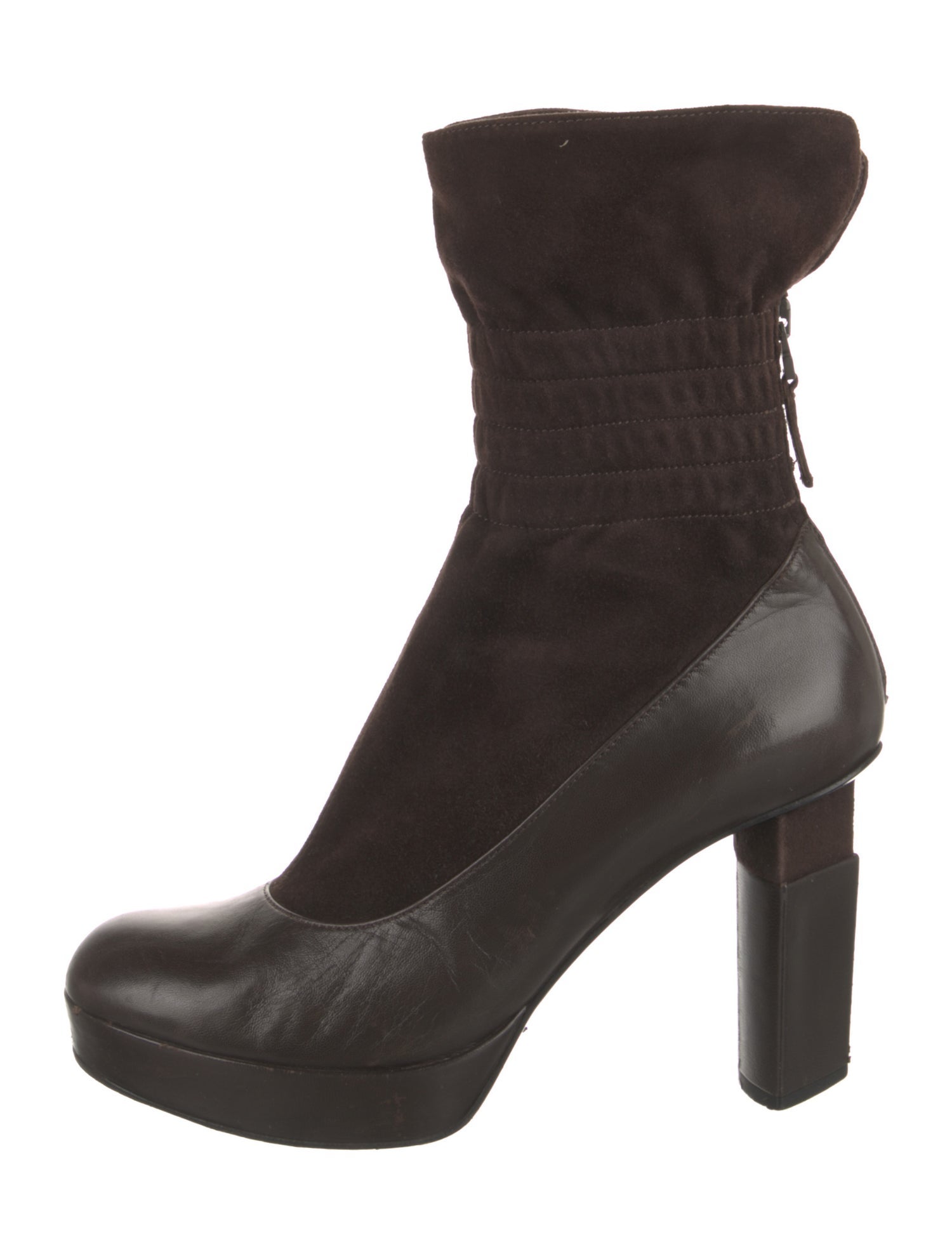 Fendi Leather Sock Boots