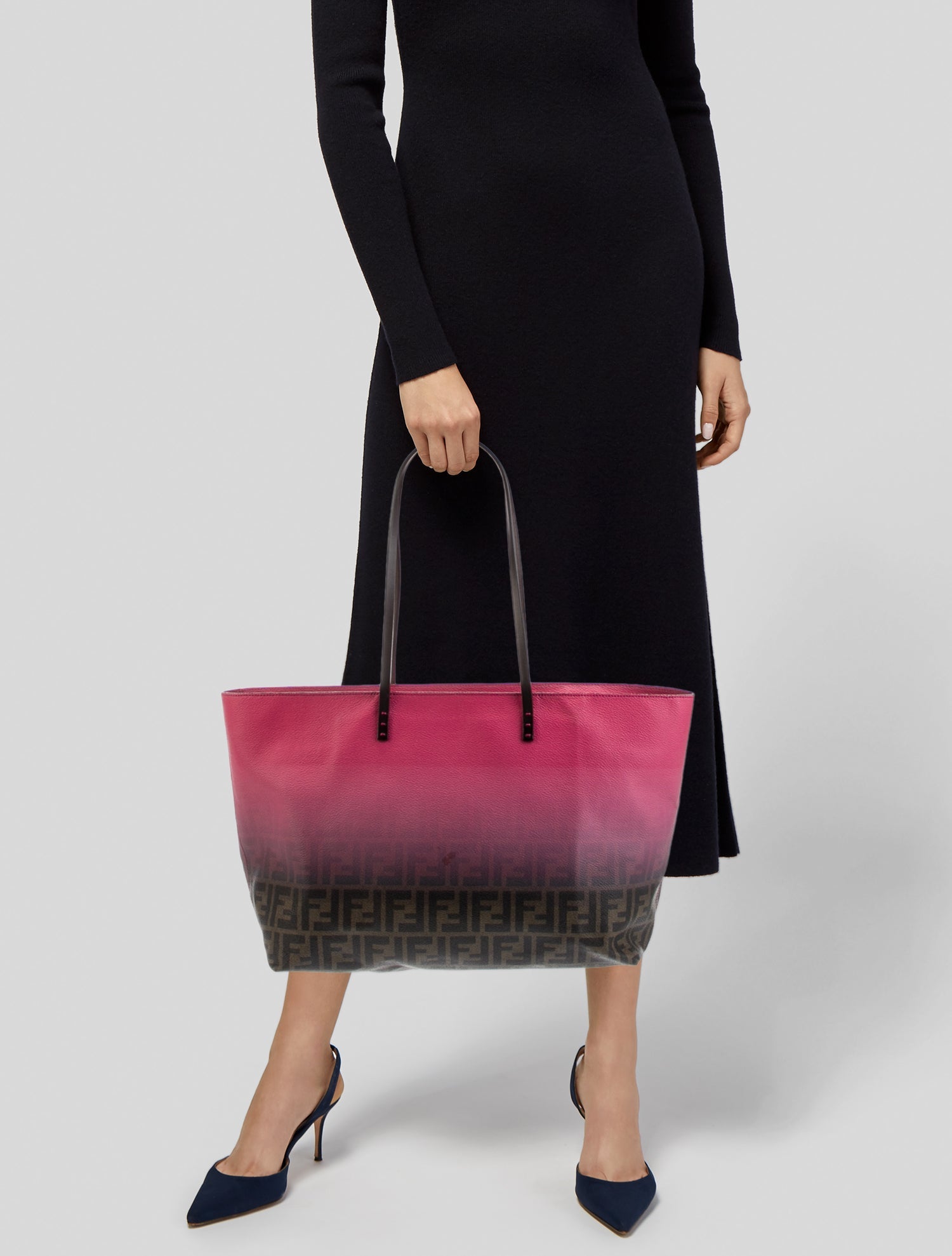 Fendi Zucca FF Roll Tote