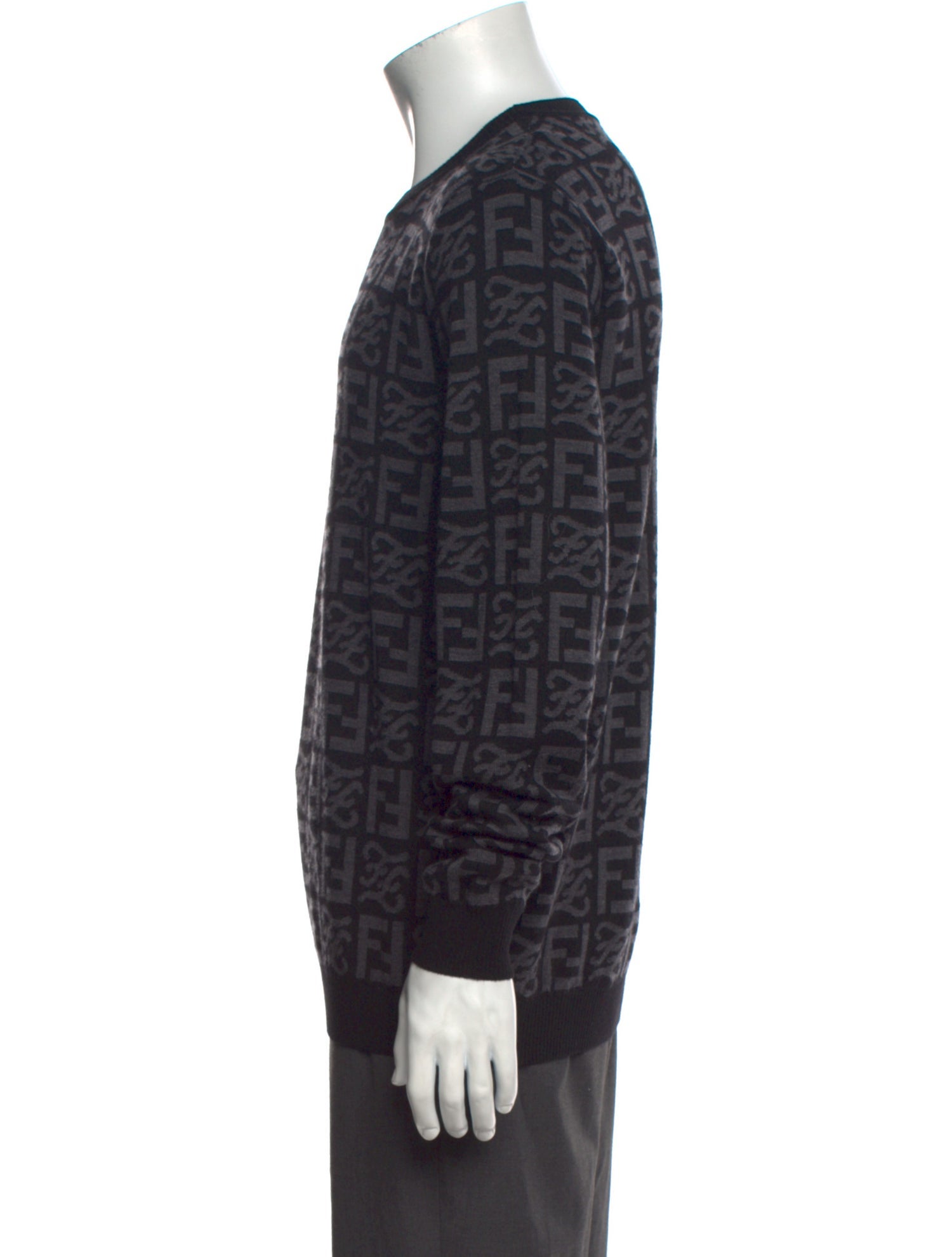 Fendi Zucca FF Logo Wool Pullover