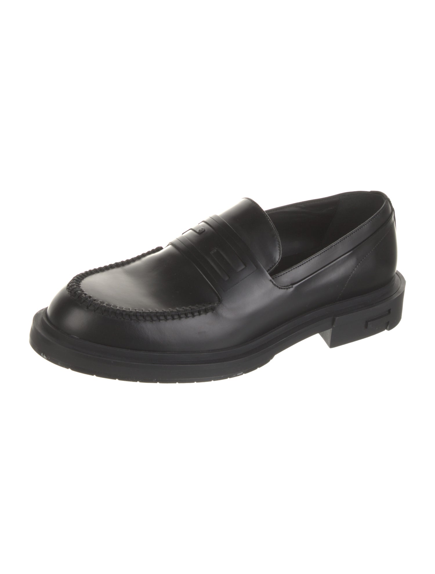 Fendi Leather Dress Loafers