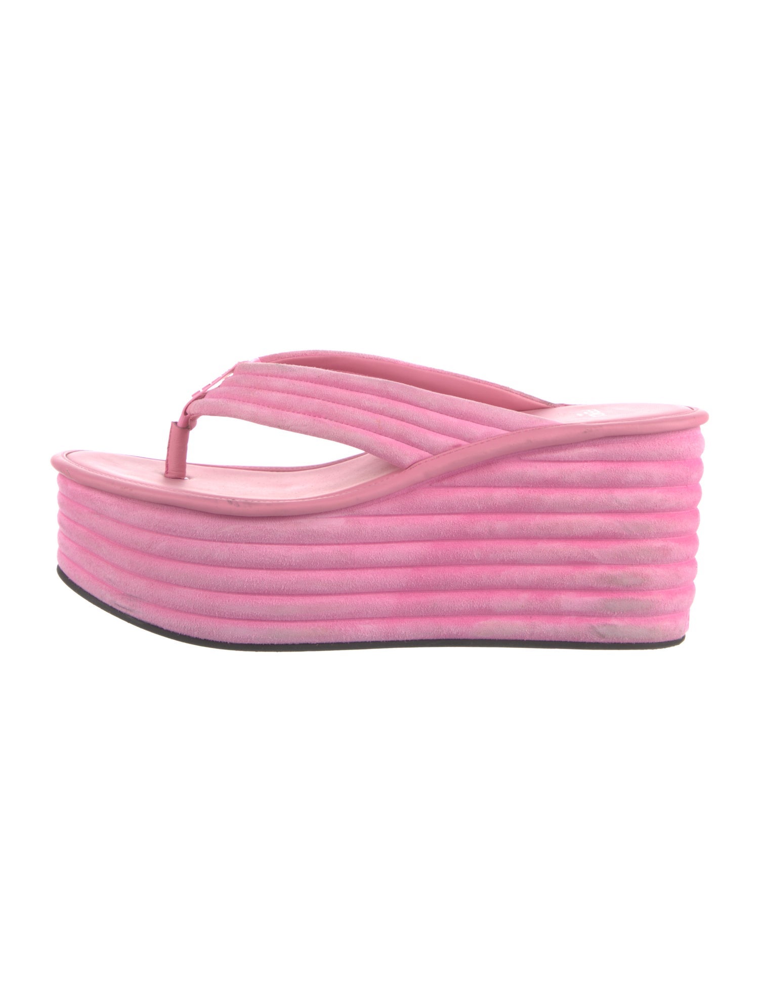 Fendi Suede Flip Flops