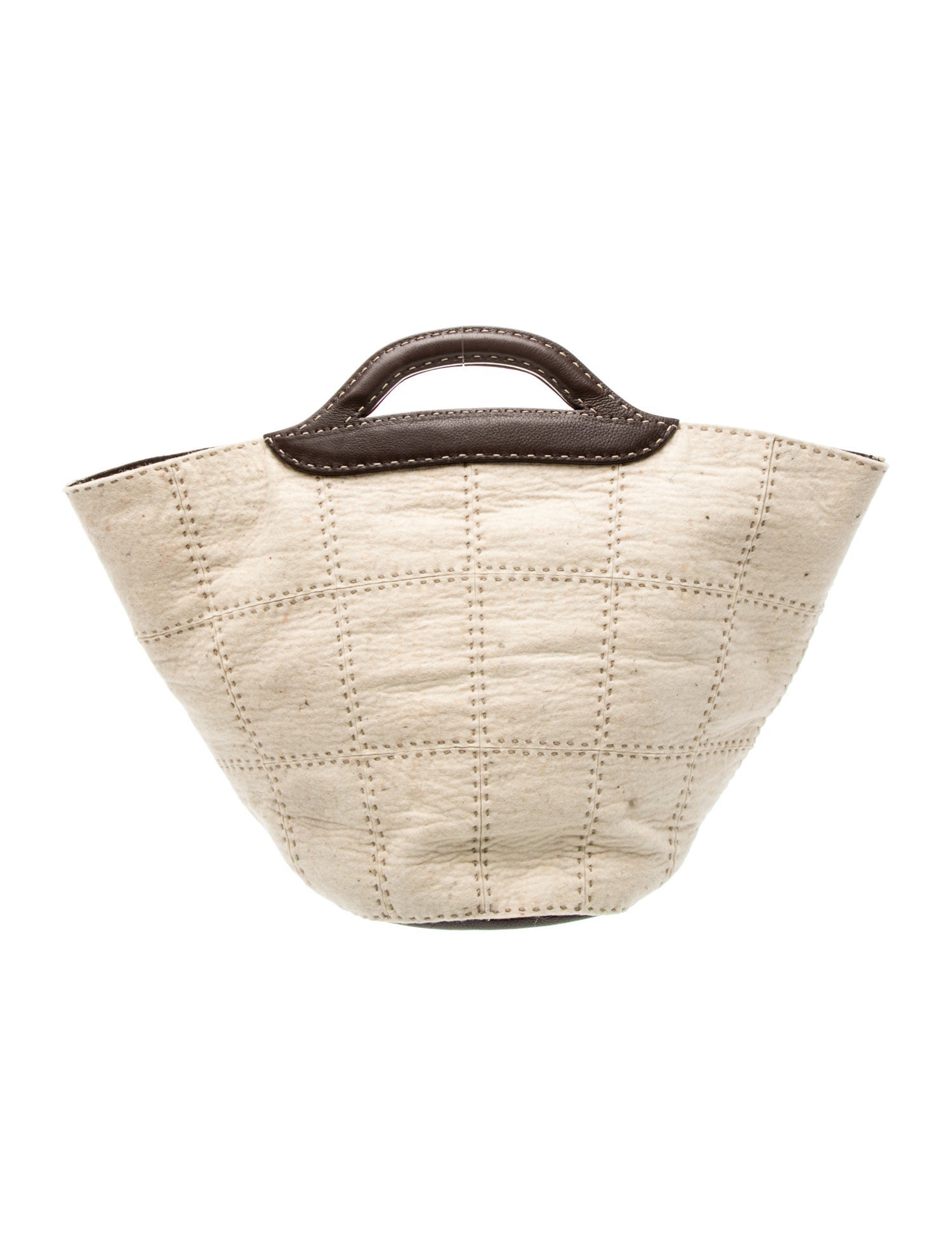 Fendi Wool Bucket Bag Vintage