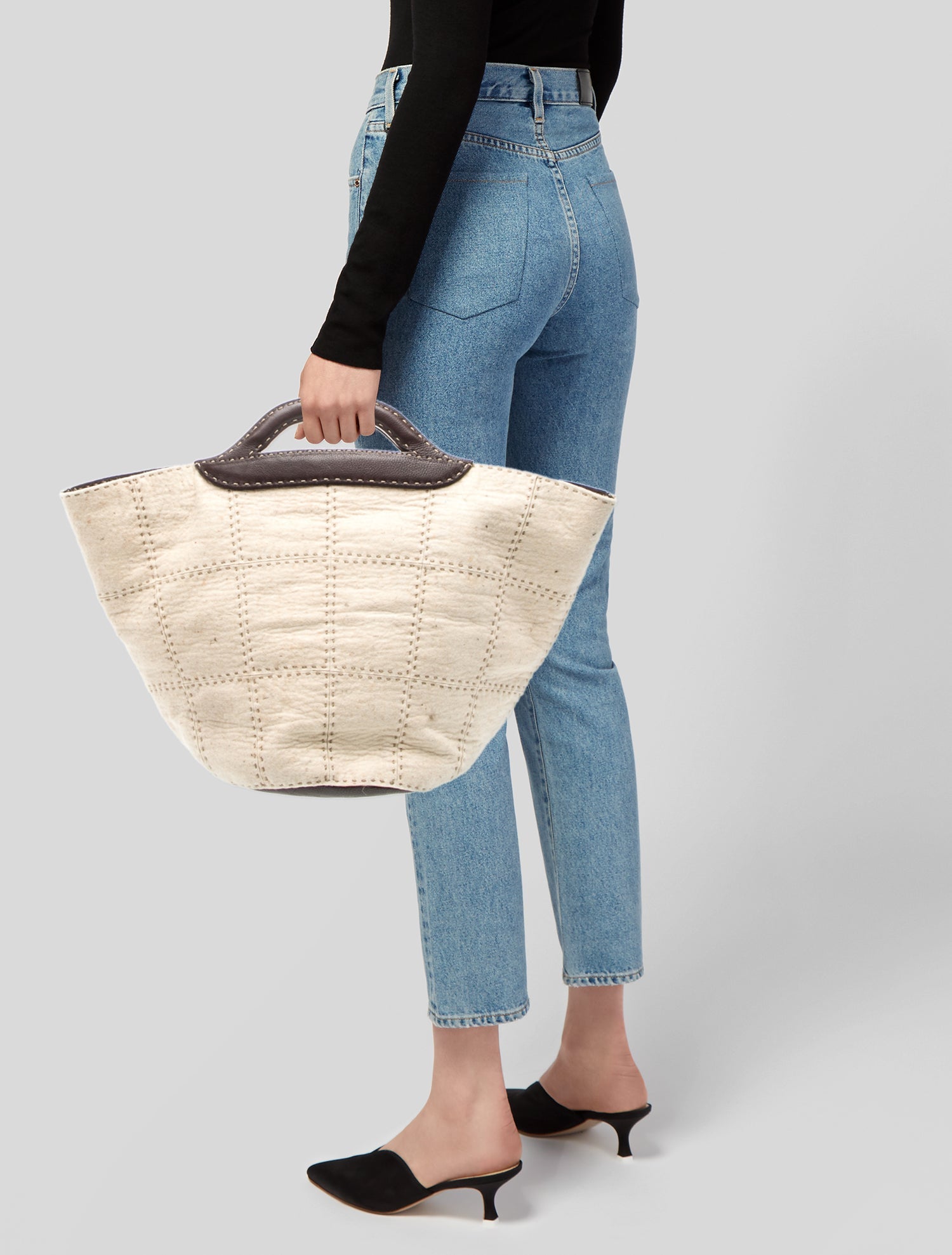 Fendi Wool Bucket Bag Vintage