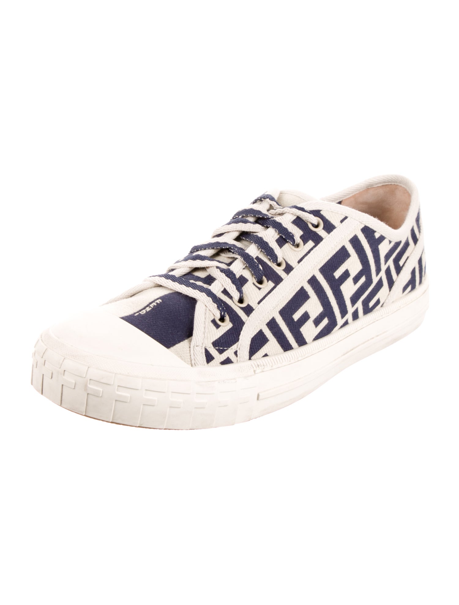 Fendi Canvas Printed Sneakers