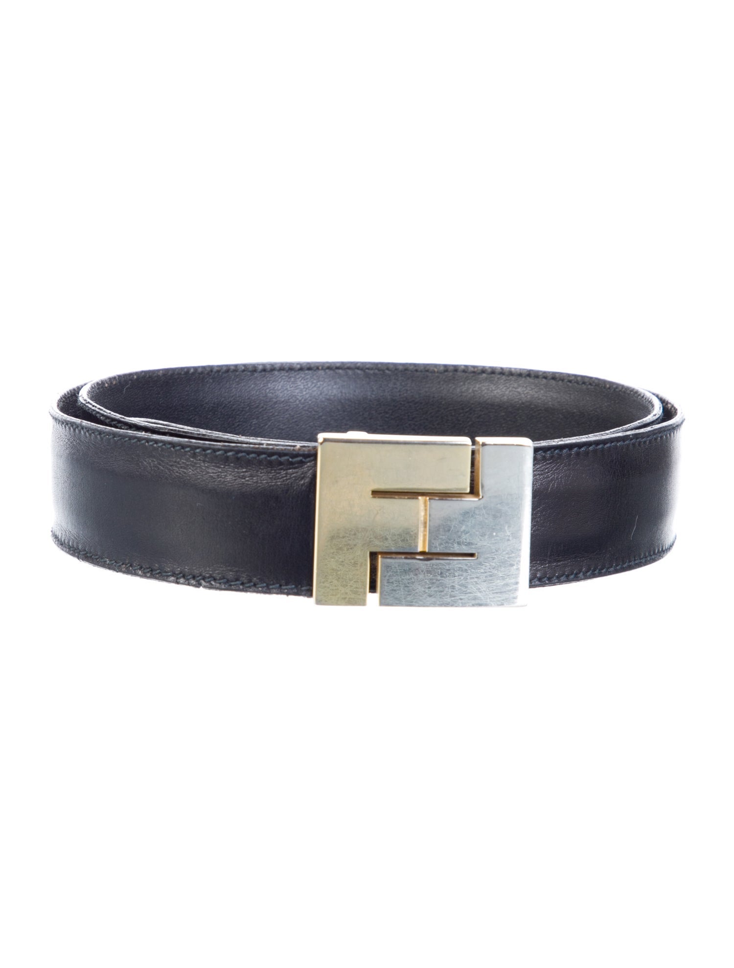 Fendi Skinny Leather Waist Belt