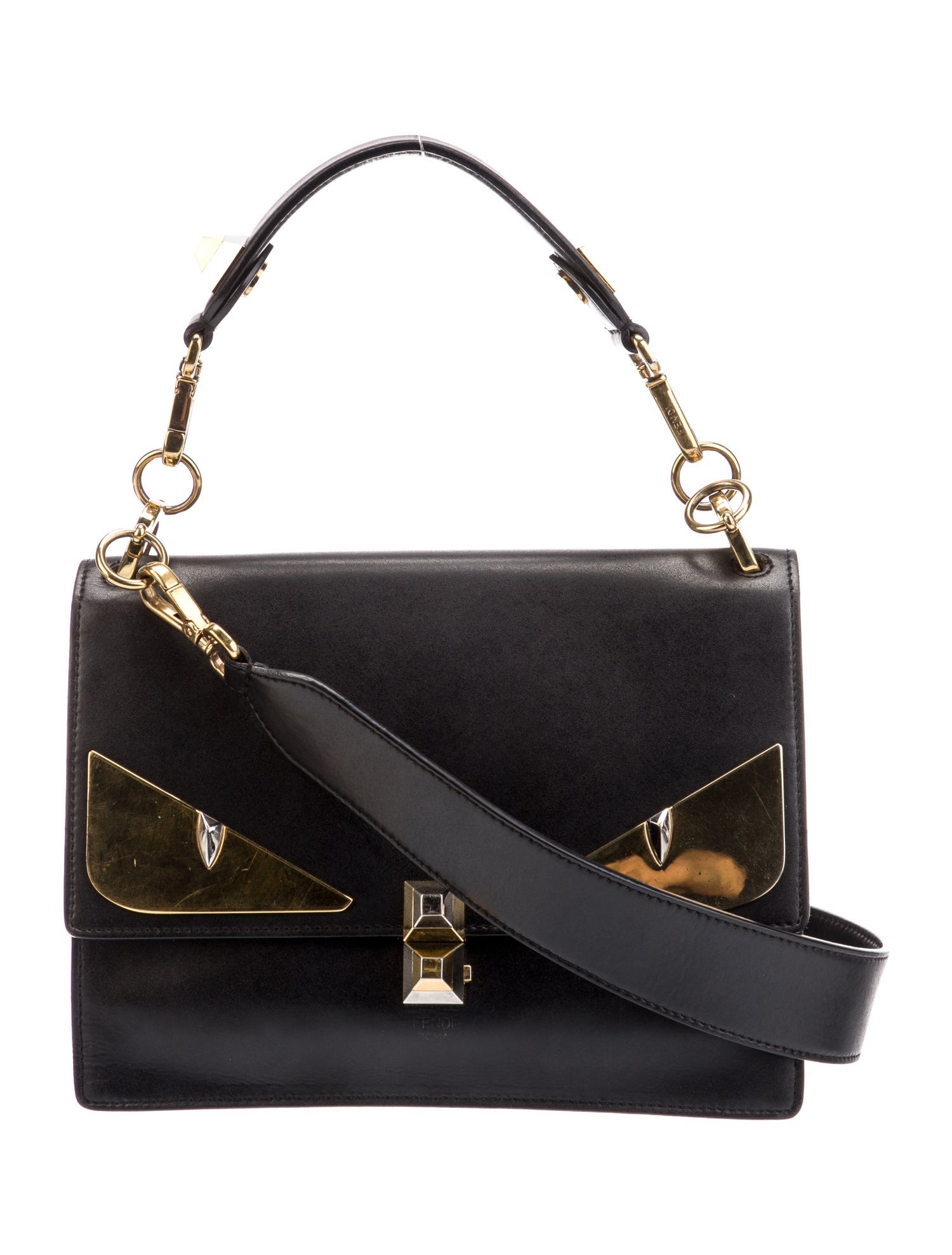 Fendi Leather Kan Monster eyes