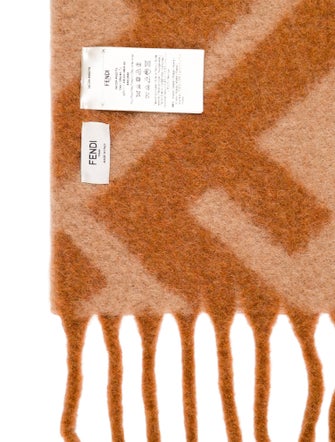 Fendi Alpaca-Blend Throw Blanket