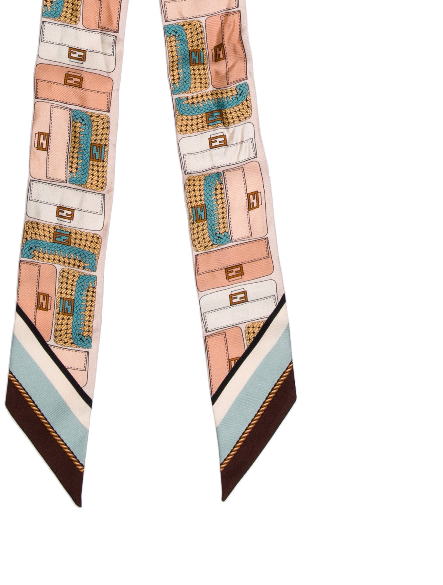 Fendi Wrappy Silk Bandeau