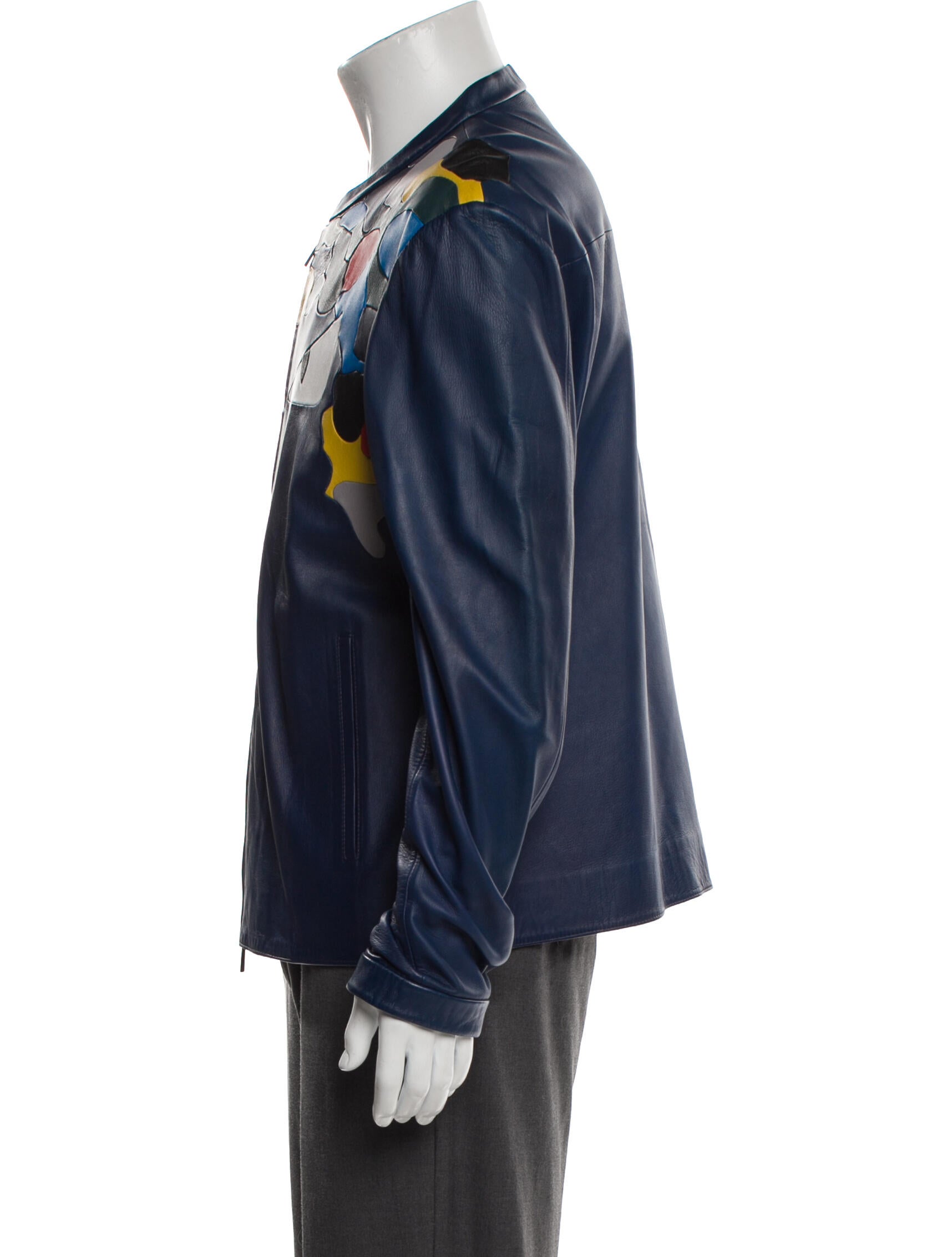 Fendi 2015 Monsters Motif Moto Jacket