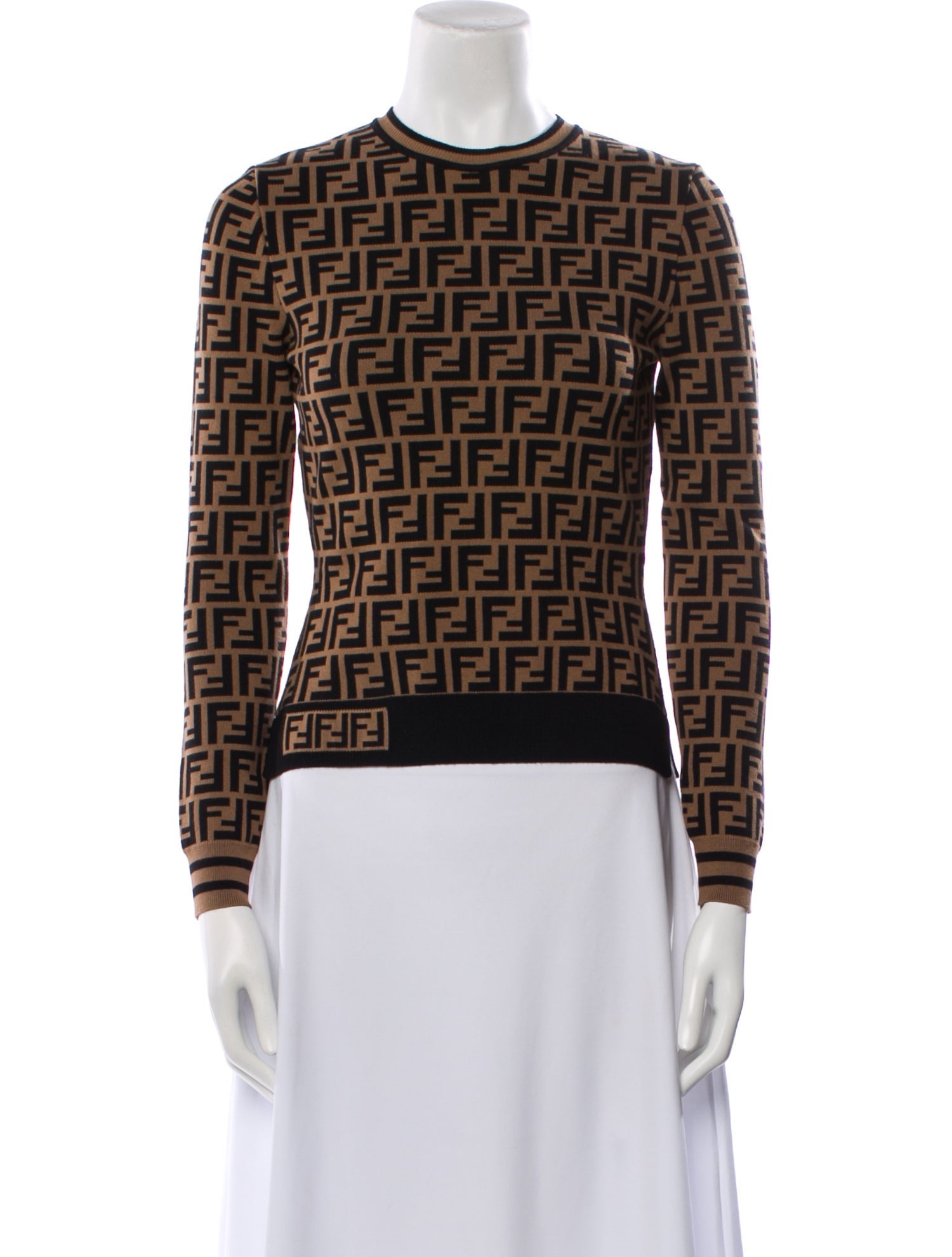 Fendi Printed Crew Neck Sweatshirt w/ Tags