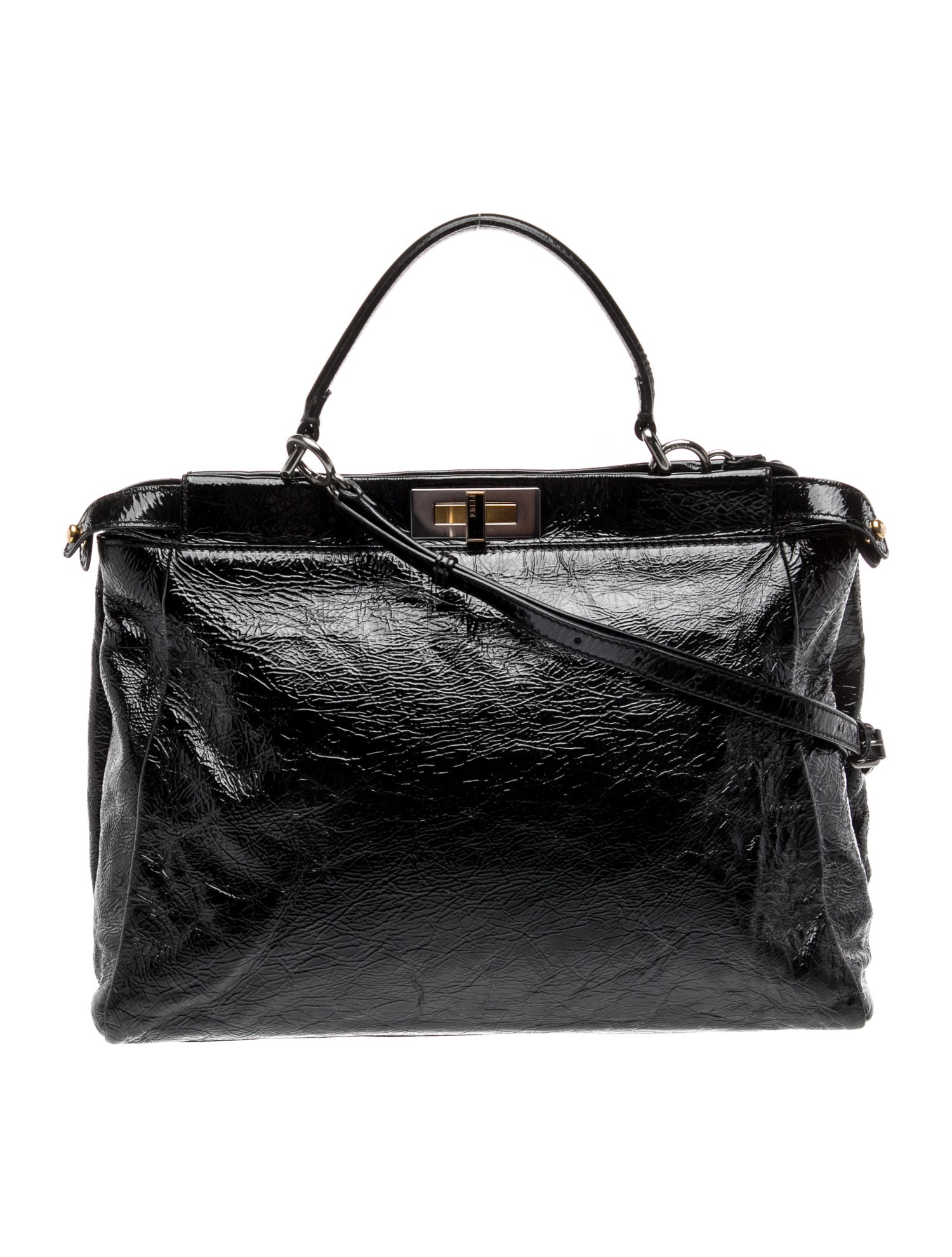 Fendi Patent Leather Peekaboo Large