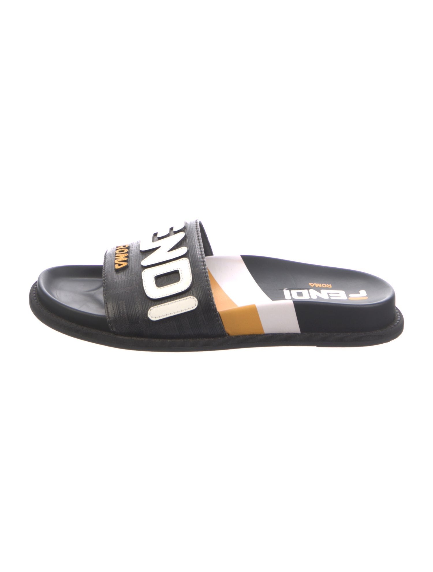 Fendi Mania Zucca FF Logo Slides