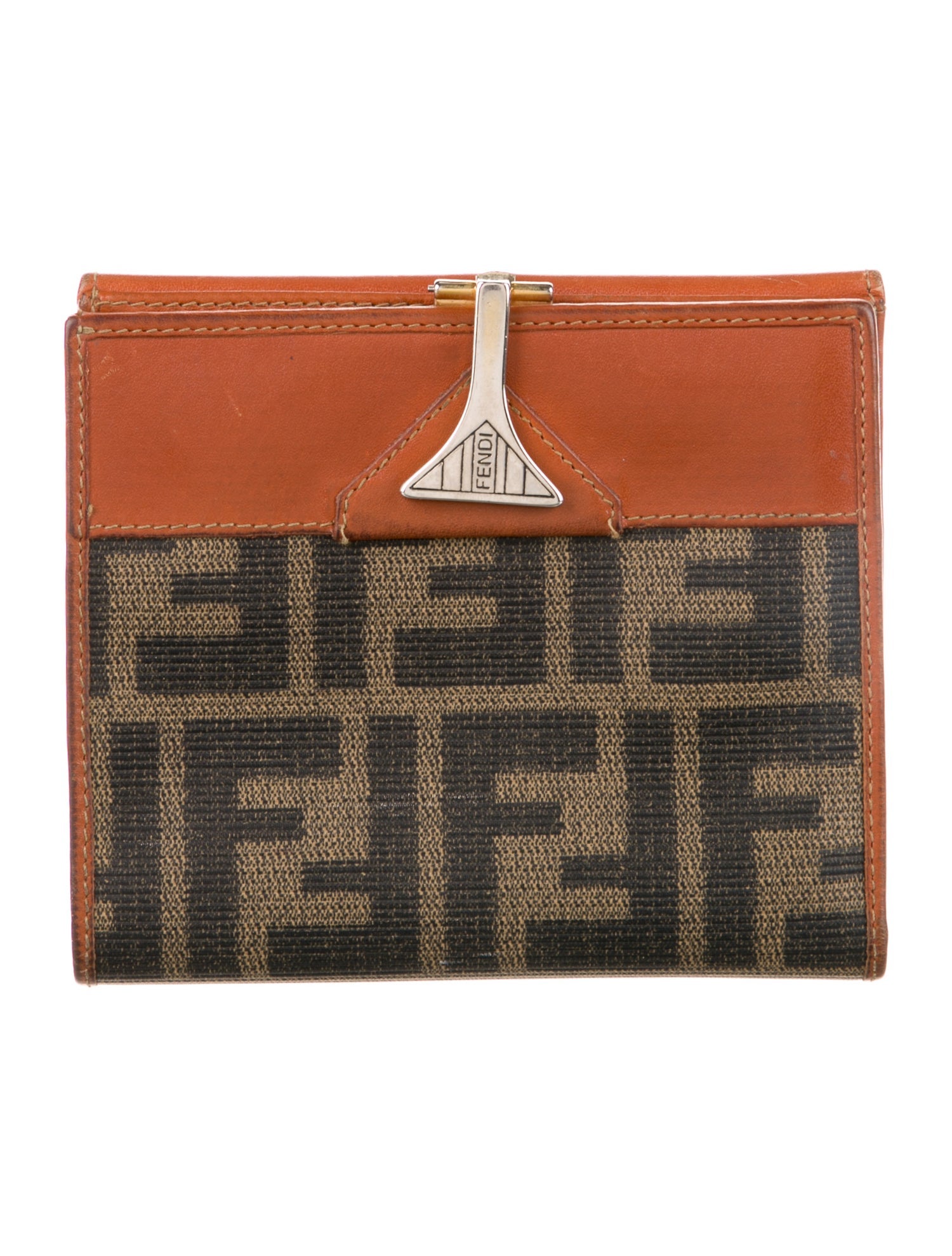 Fendi Vintage Zucca FF Logo Bifold Wallet