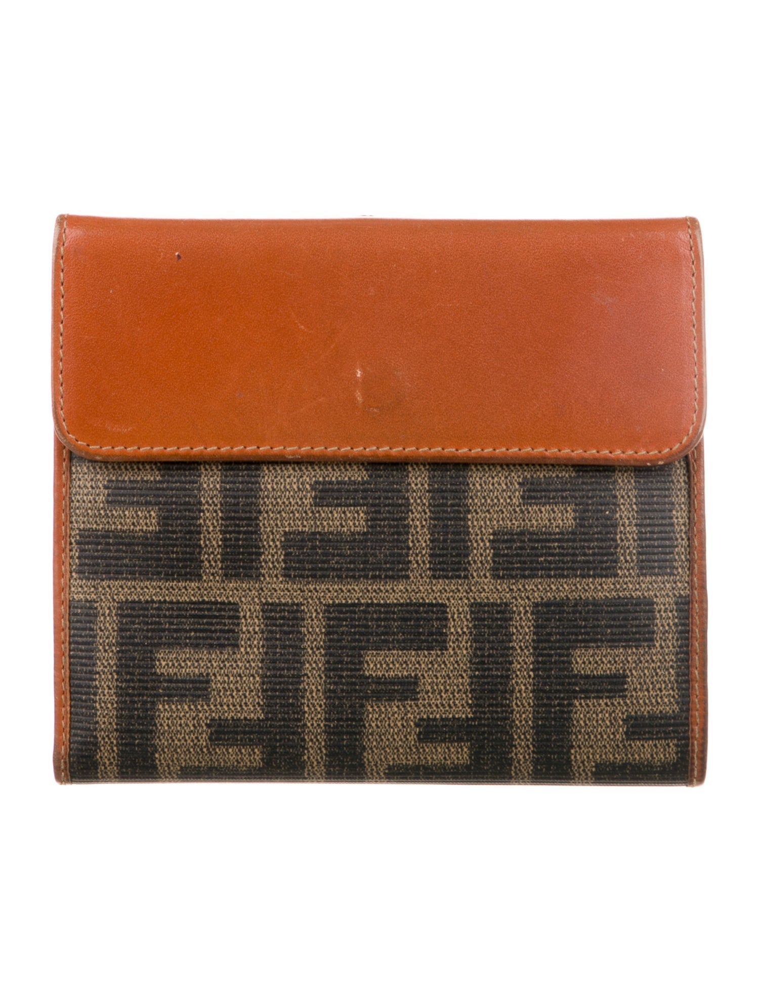 Fendi Vintage Zucca FF Logo Bifold Wallet