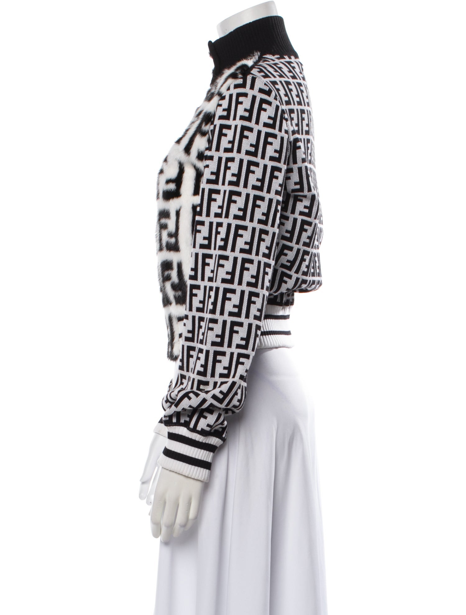 Fendi Mink Printed Evening Jacket