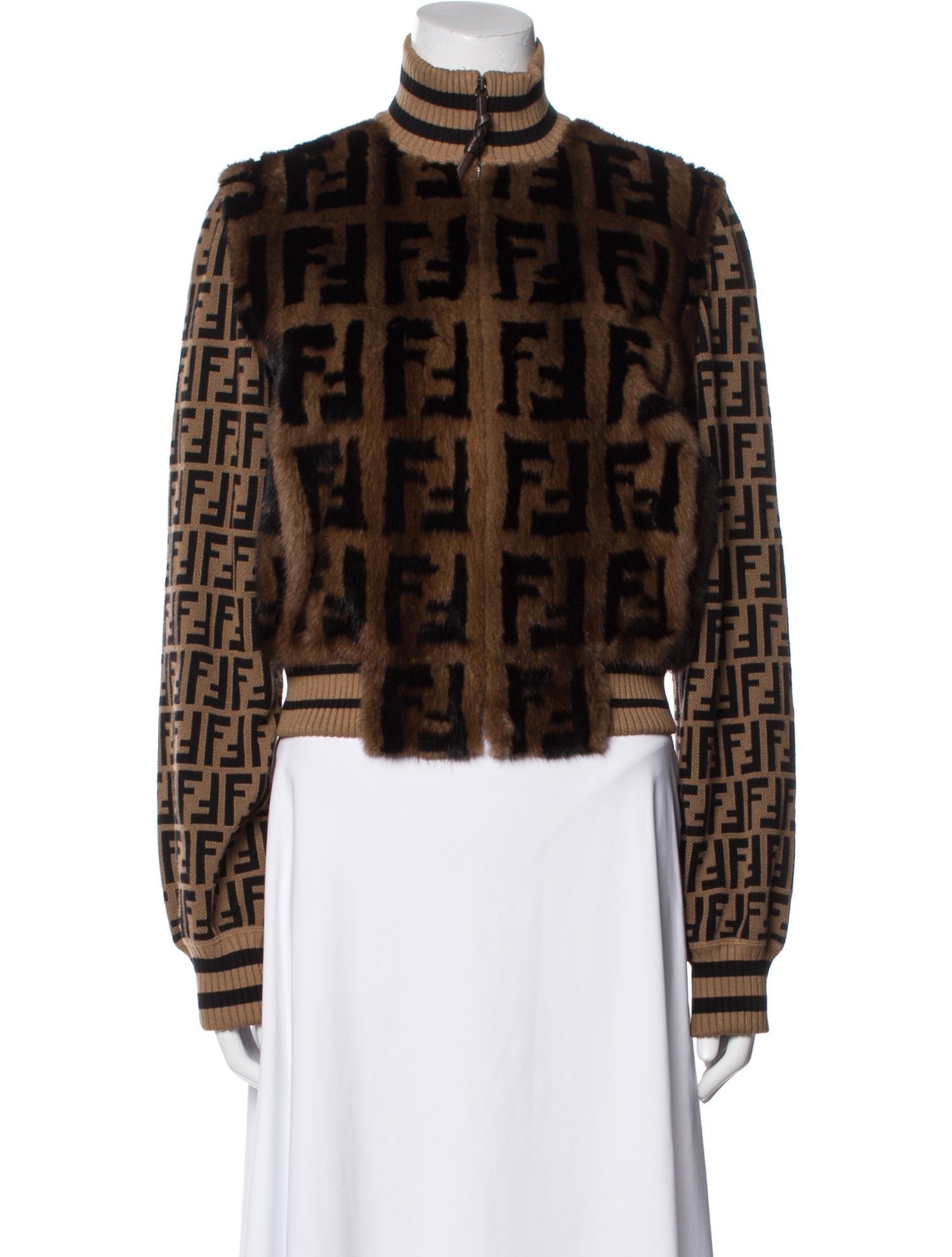 Fendi Mink Printed Fur Jacket w/ Tags