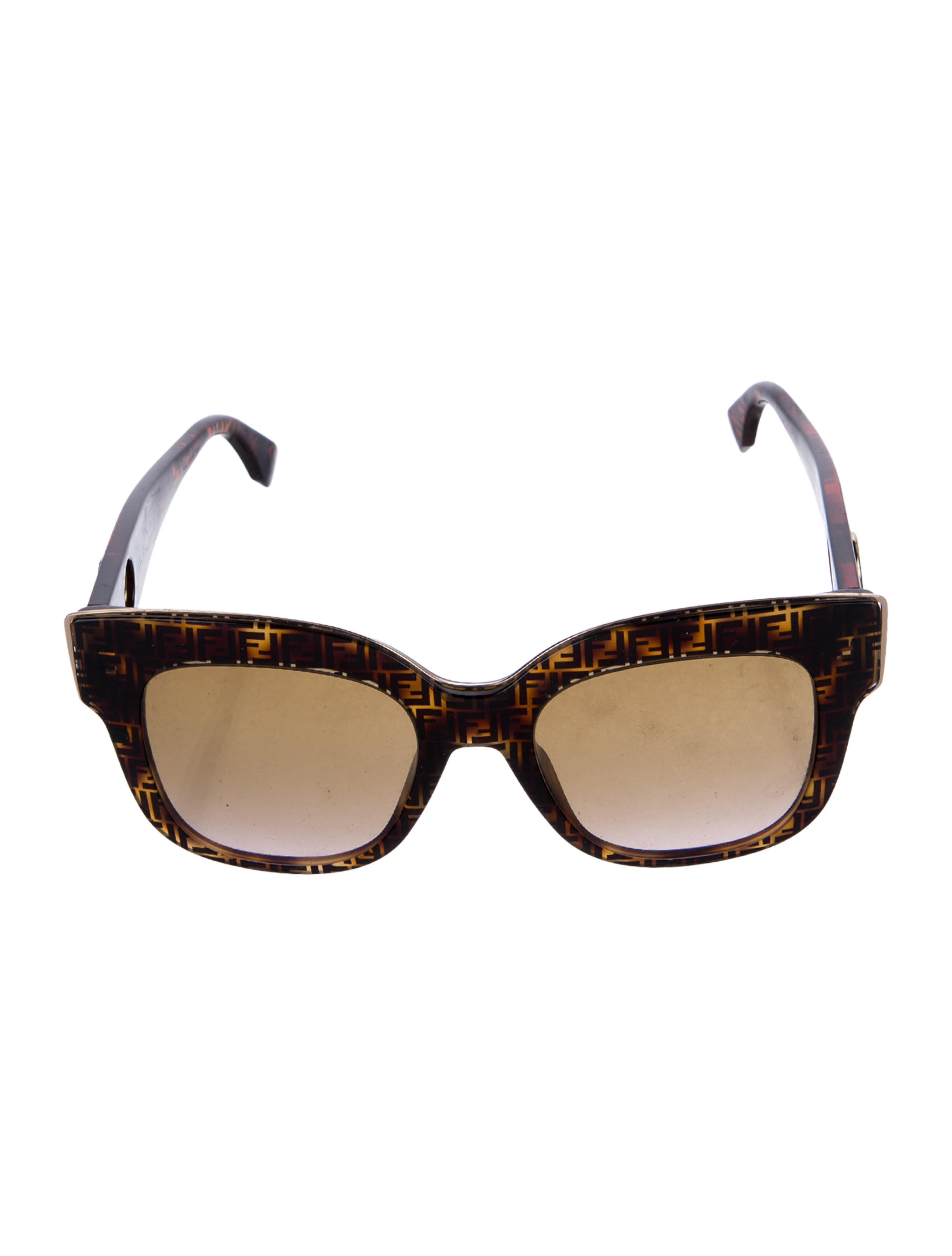 Fendi Zucchino FF Logo Cat-Eye Sunglasses