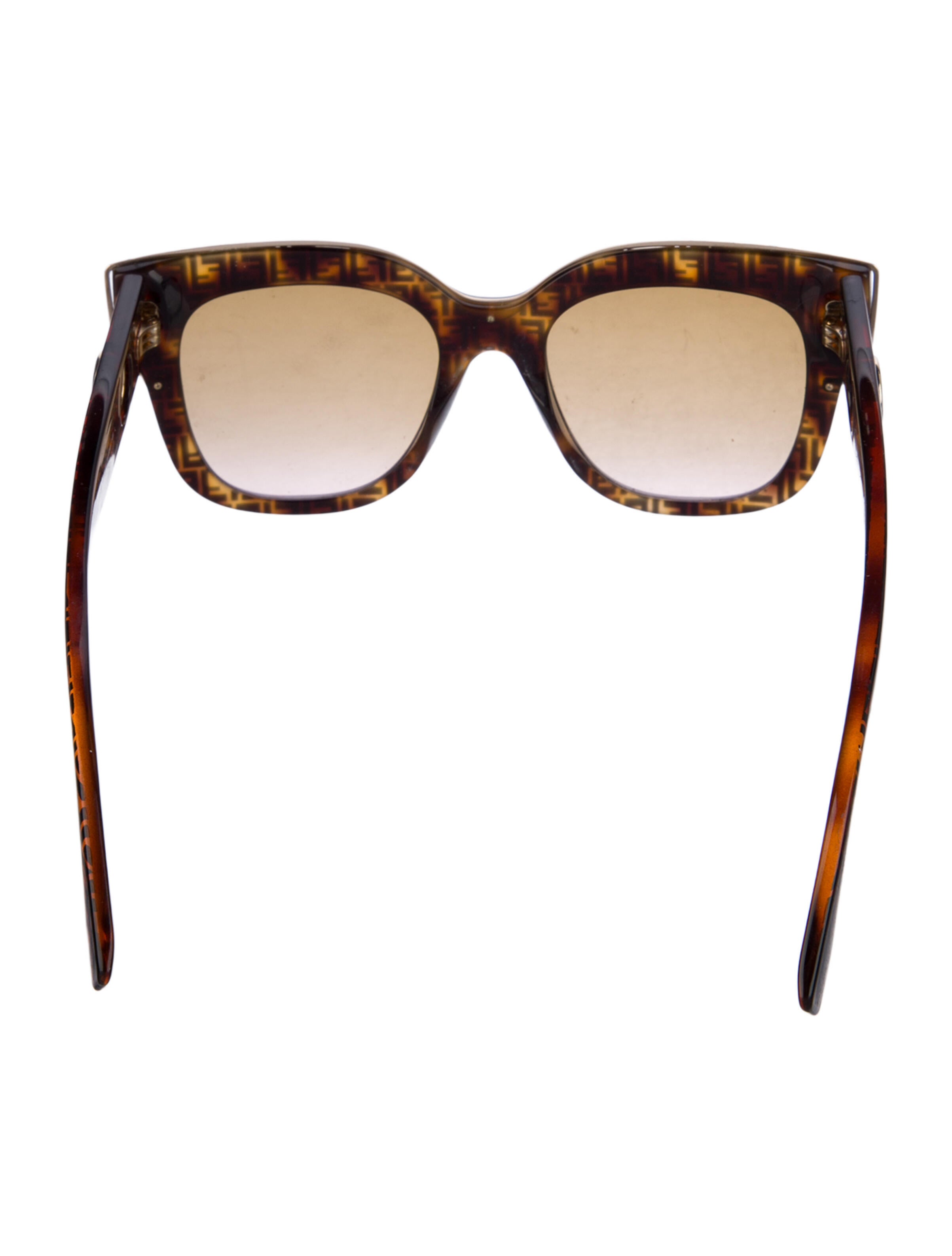 Fendi Zucchino FF Logo Cat-Eye Sunglasses