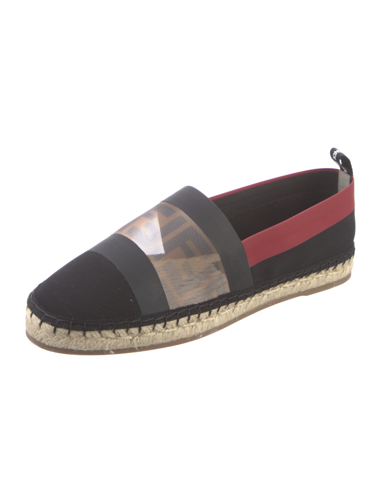 Fendi Zucca FF Logo Canvas Espadrilles