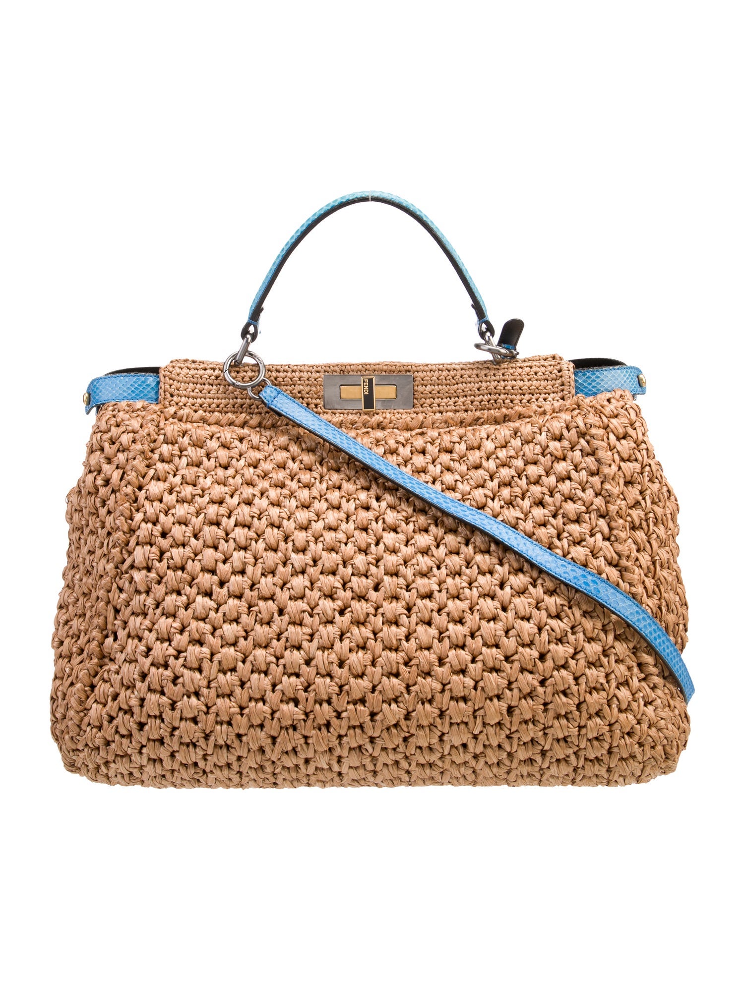 Fendi Raffia Peekaboo Large