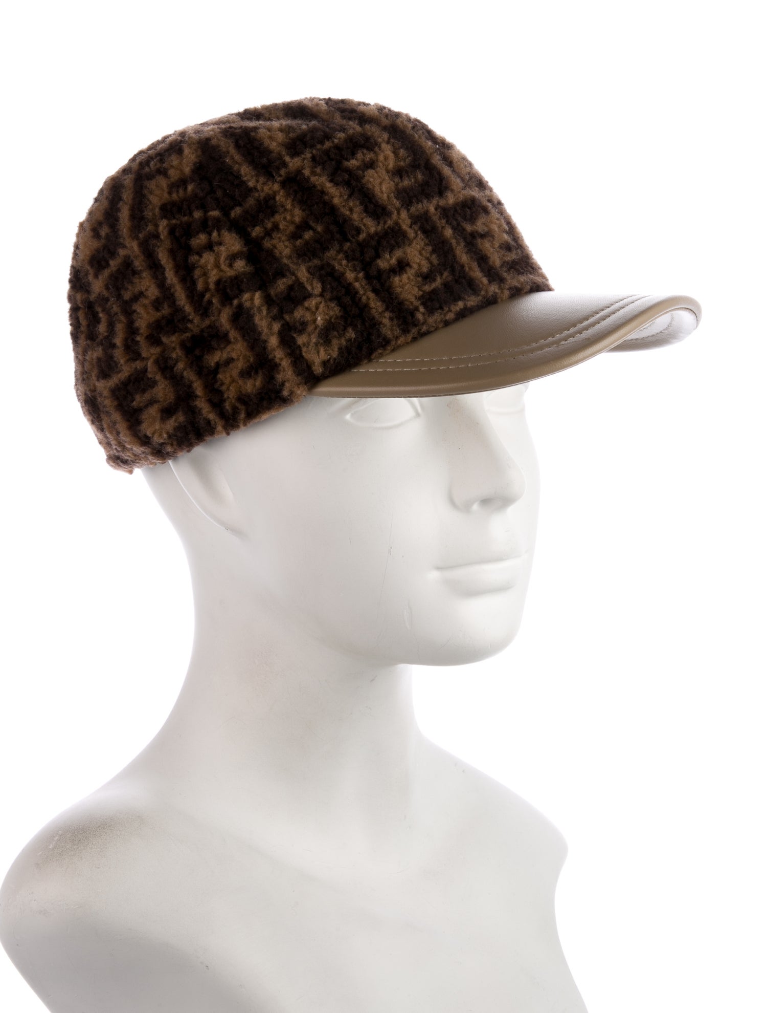 Fendi Fendi Zucca Fur Baseball Cap