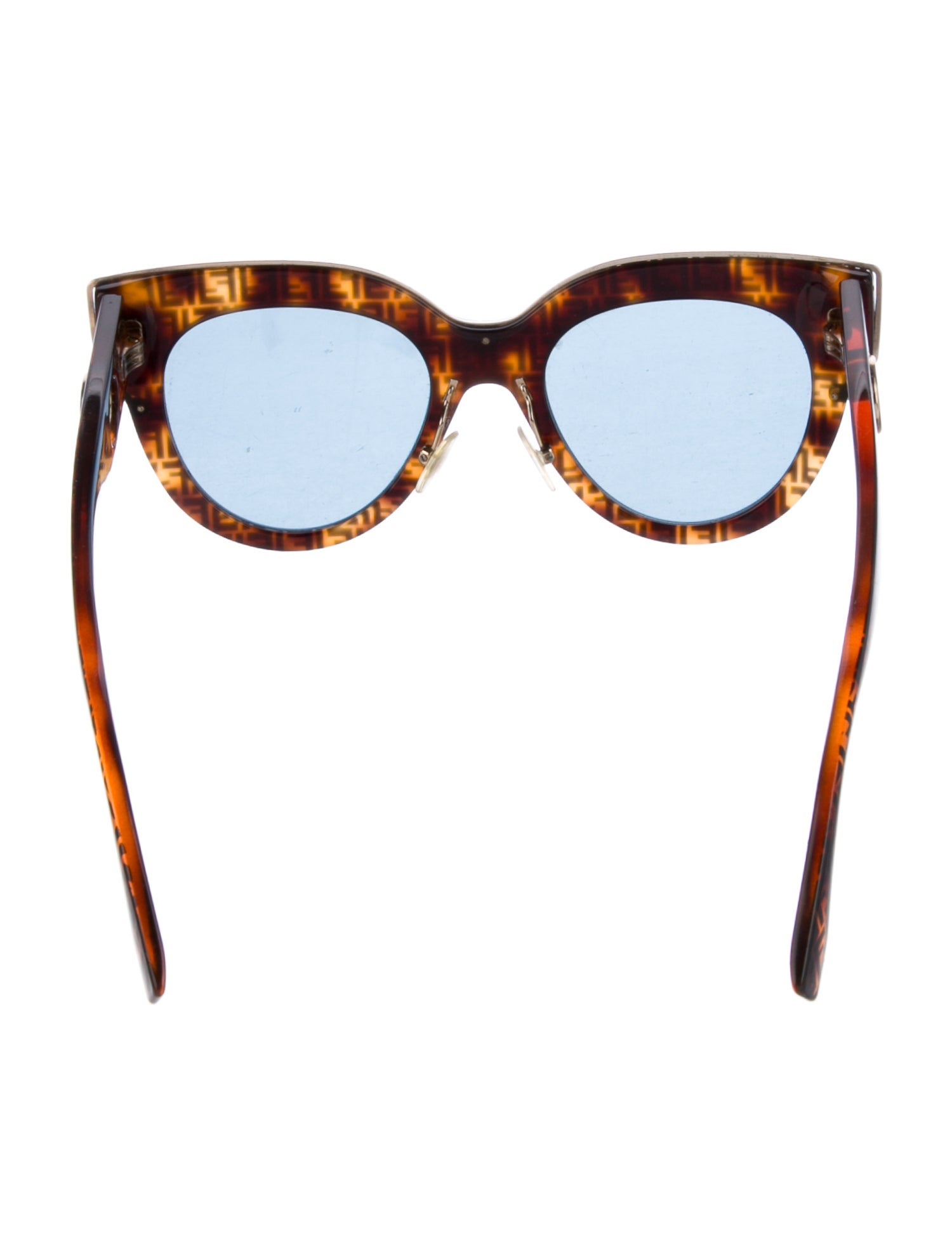 Fendi Zucca FF Logo Cat-Eye Sunglasses
