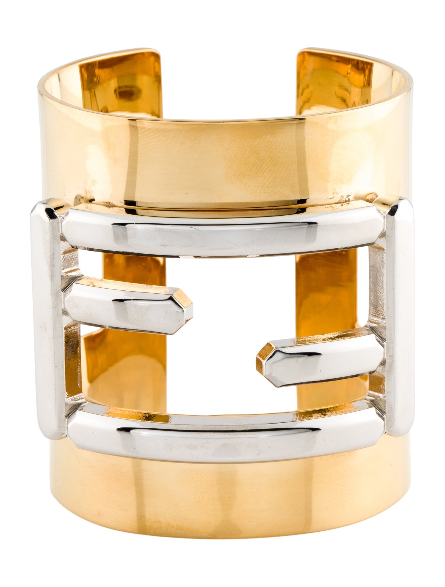 Fendi Two-Tone Baguette Cuff